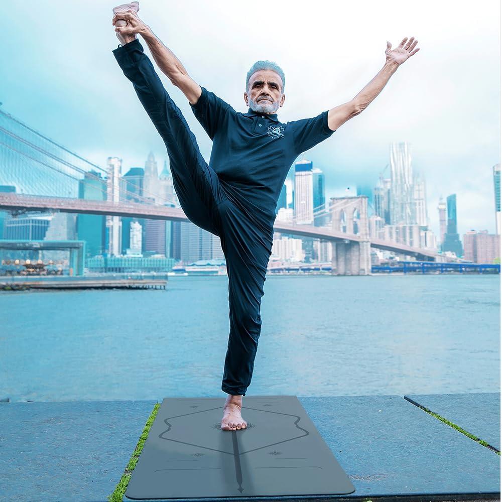 Alfombrilla de Yoga Liforme Gris 185x68cm Antideslizante 4.2mm