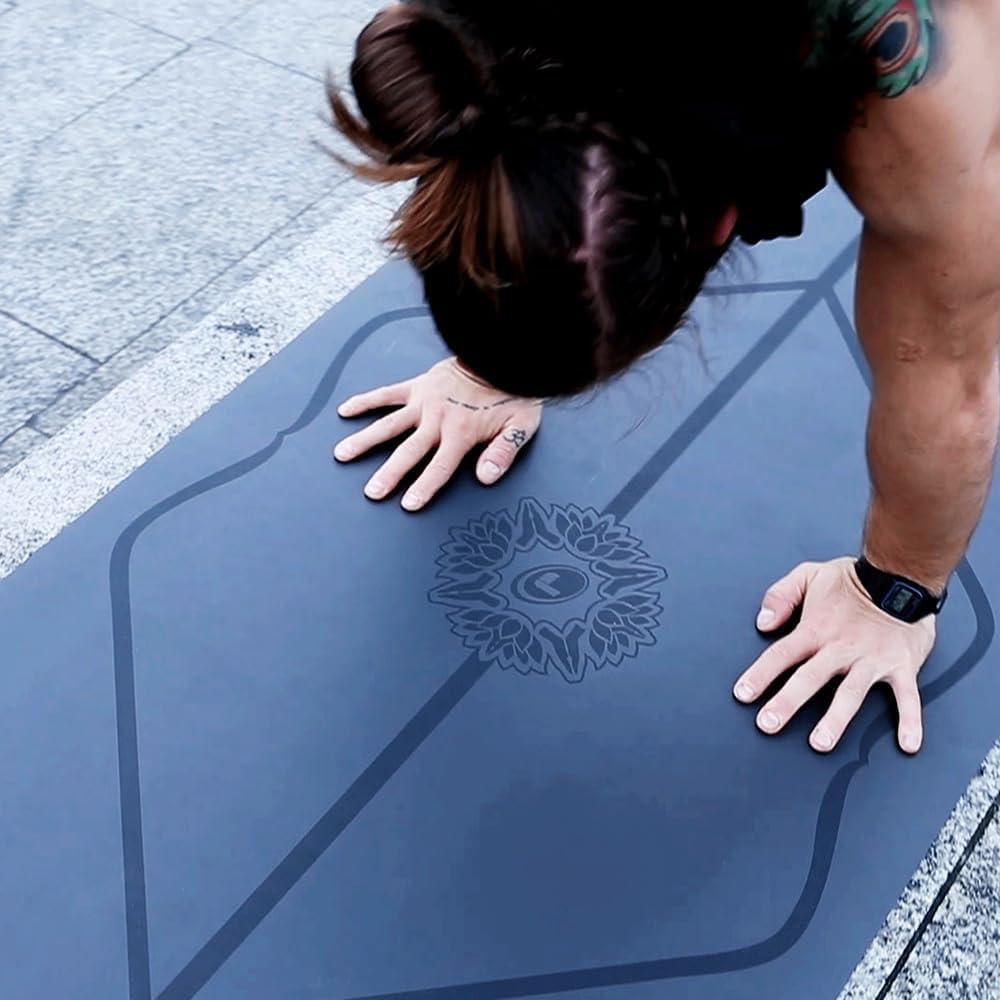 Alfombrilla de Yoga Liforme Gris 185x68cm Antideslizante 4.2mm