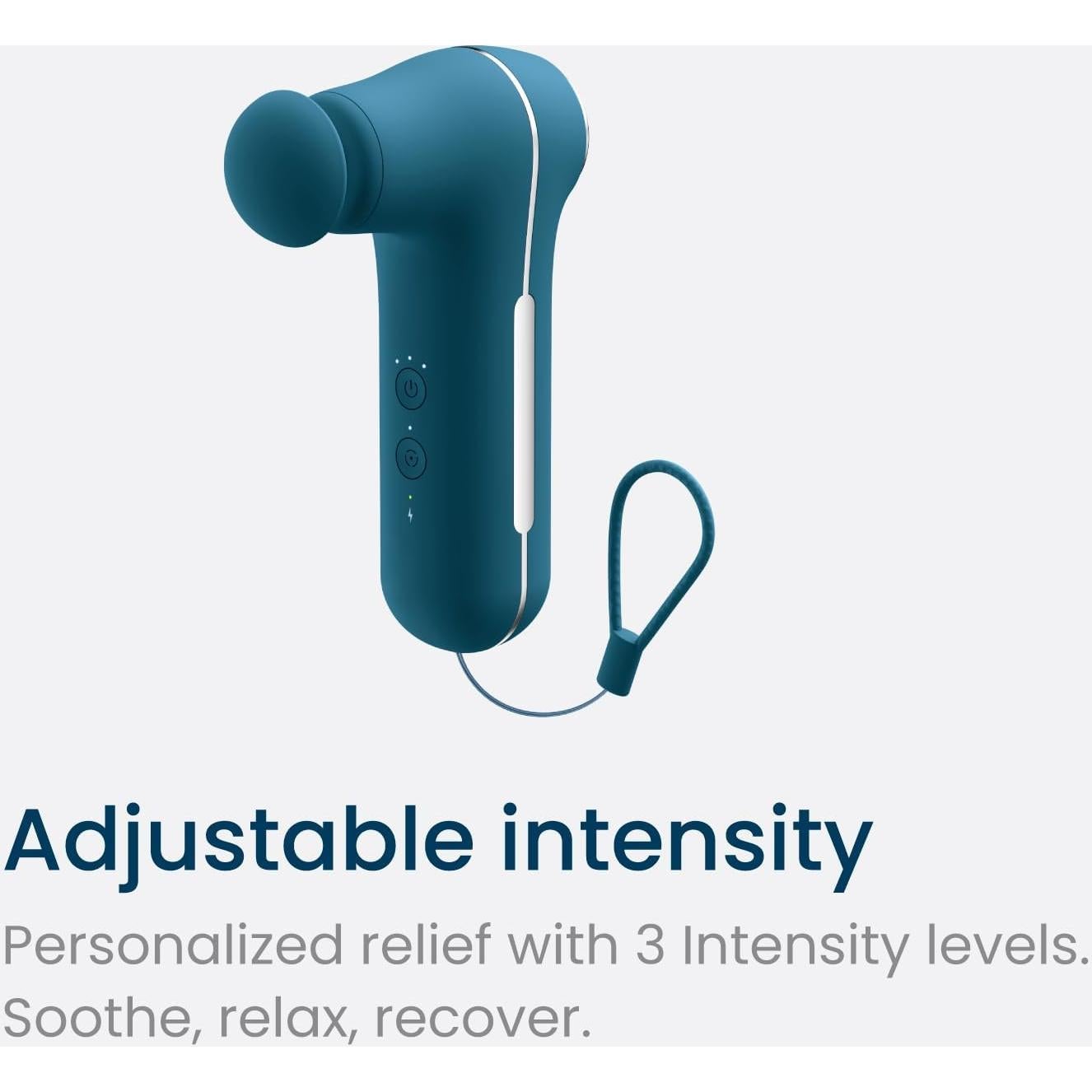 Pistola de Masaje MyoLite Nobol - Inalámbrica, Silenciosa, 4 Accesorios