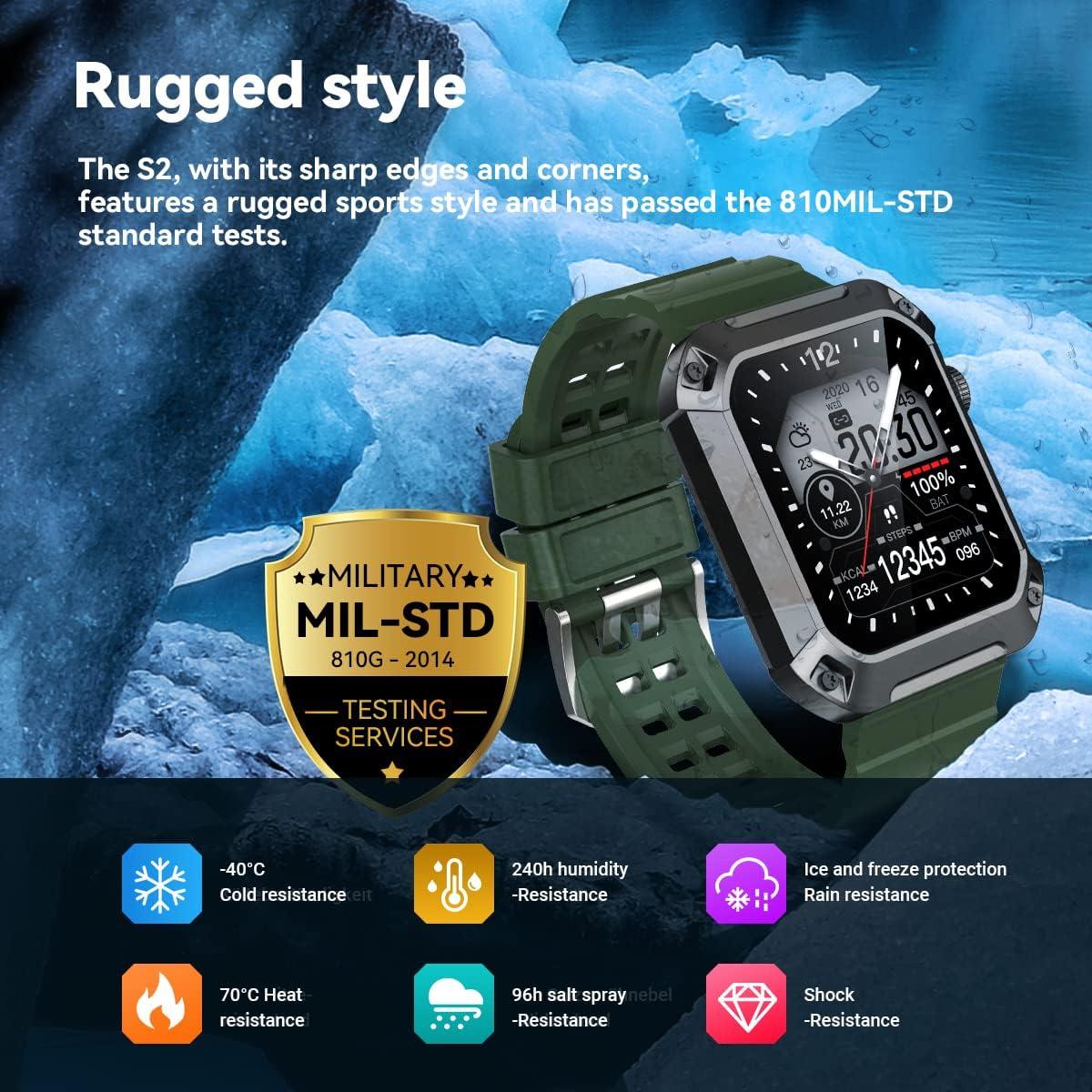 Reloj Inteligente Militar Rogbid Tank S2 1.83" GPS 5ATM