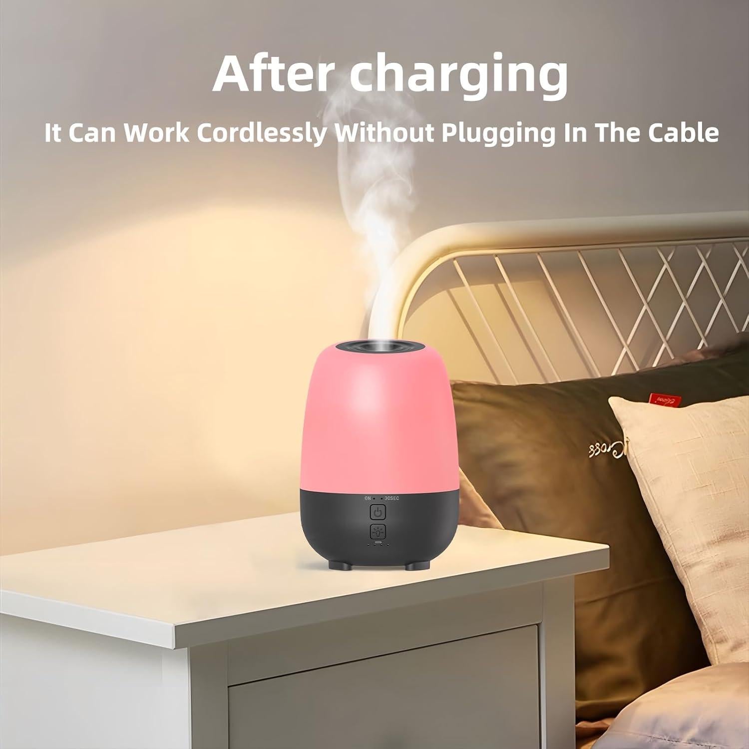 Difusor de Aceite Esencial SPLITSKY 150ML Recargable Negro