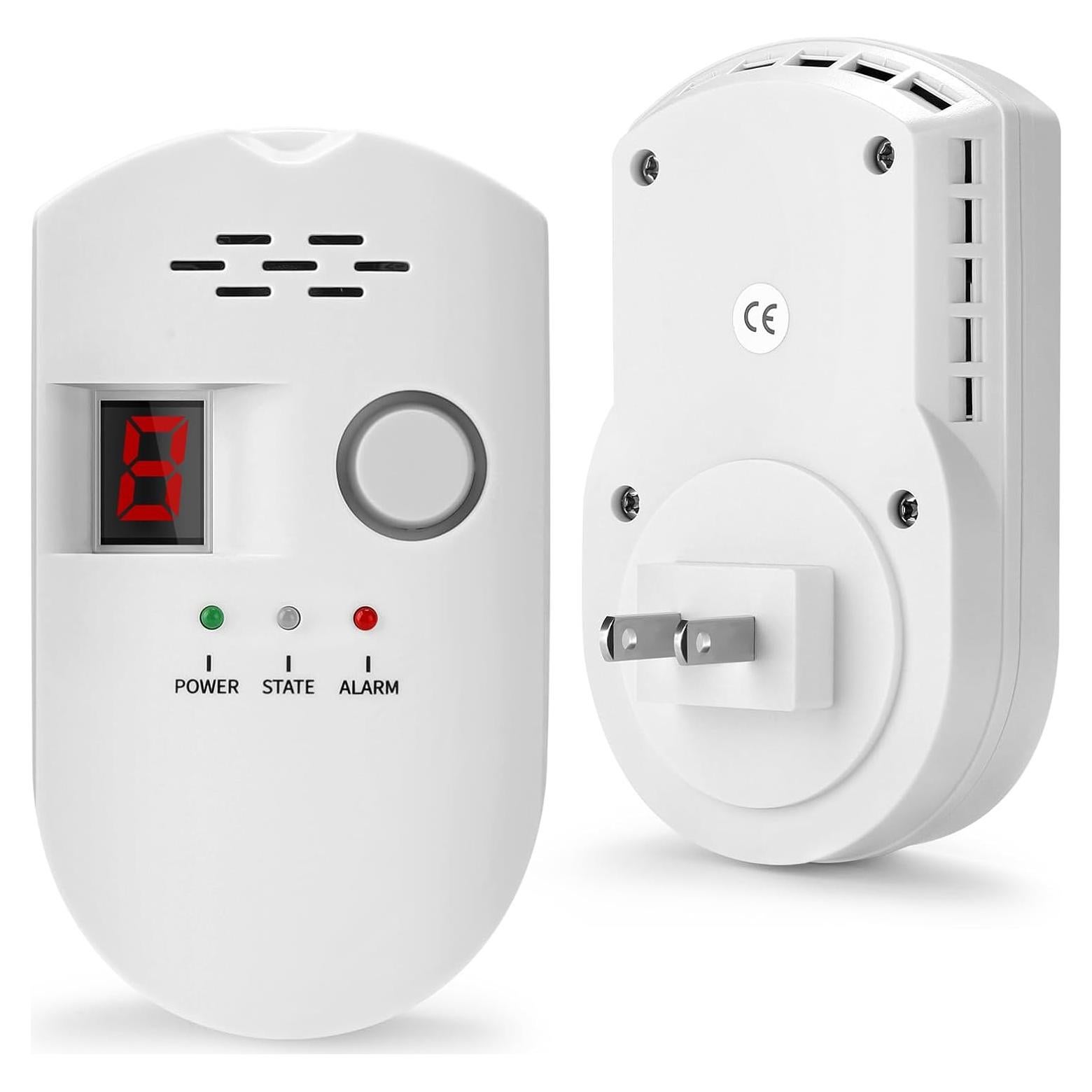 Detector de Gas Natural HSTMYFS BRJ-502E Enchufable 110V