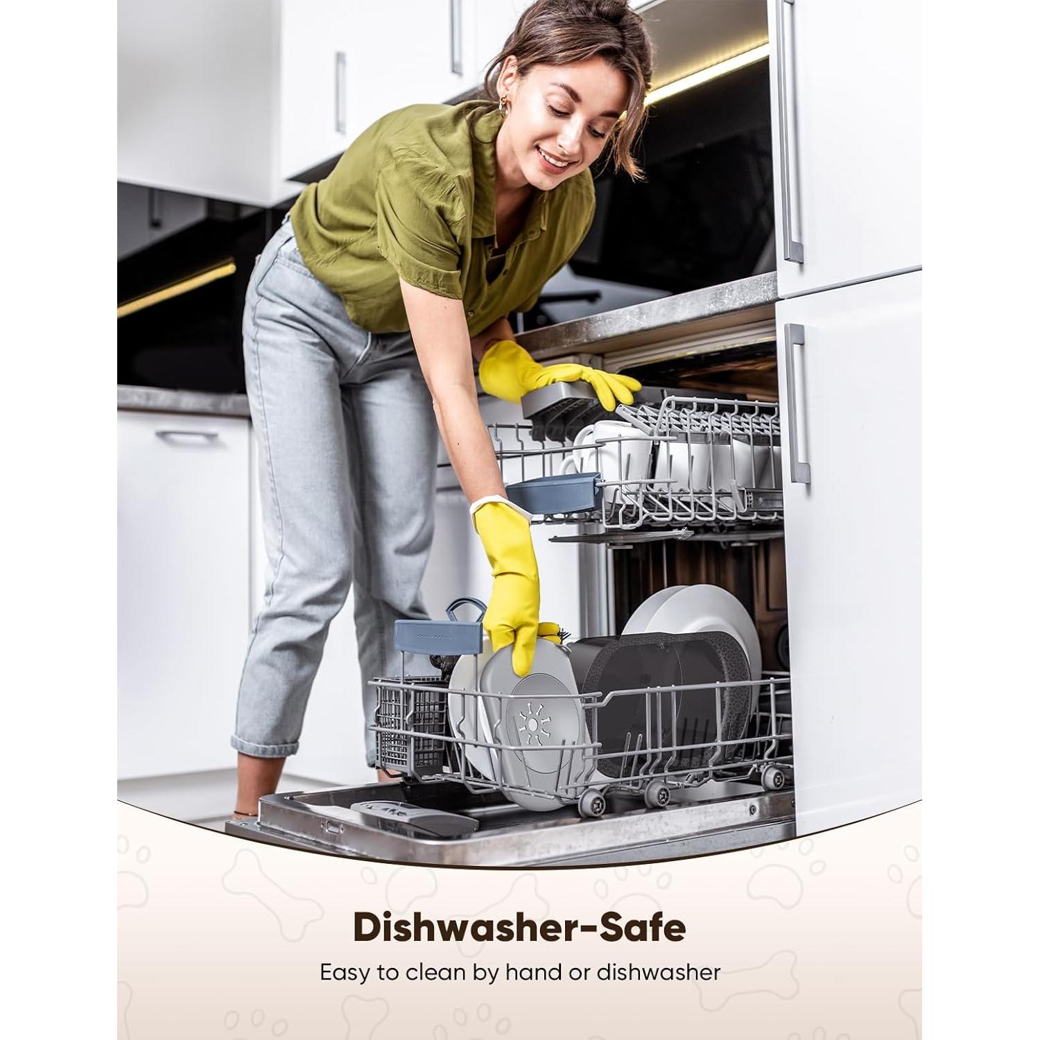 Cuenco de Agua para Perros PETPATH 2.2L Antisalpicaduras Gris