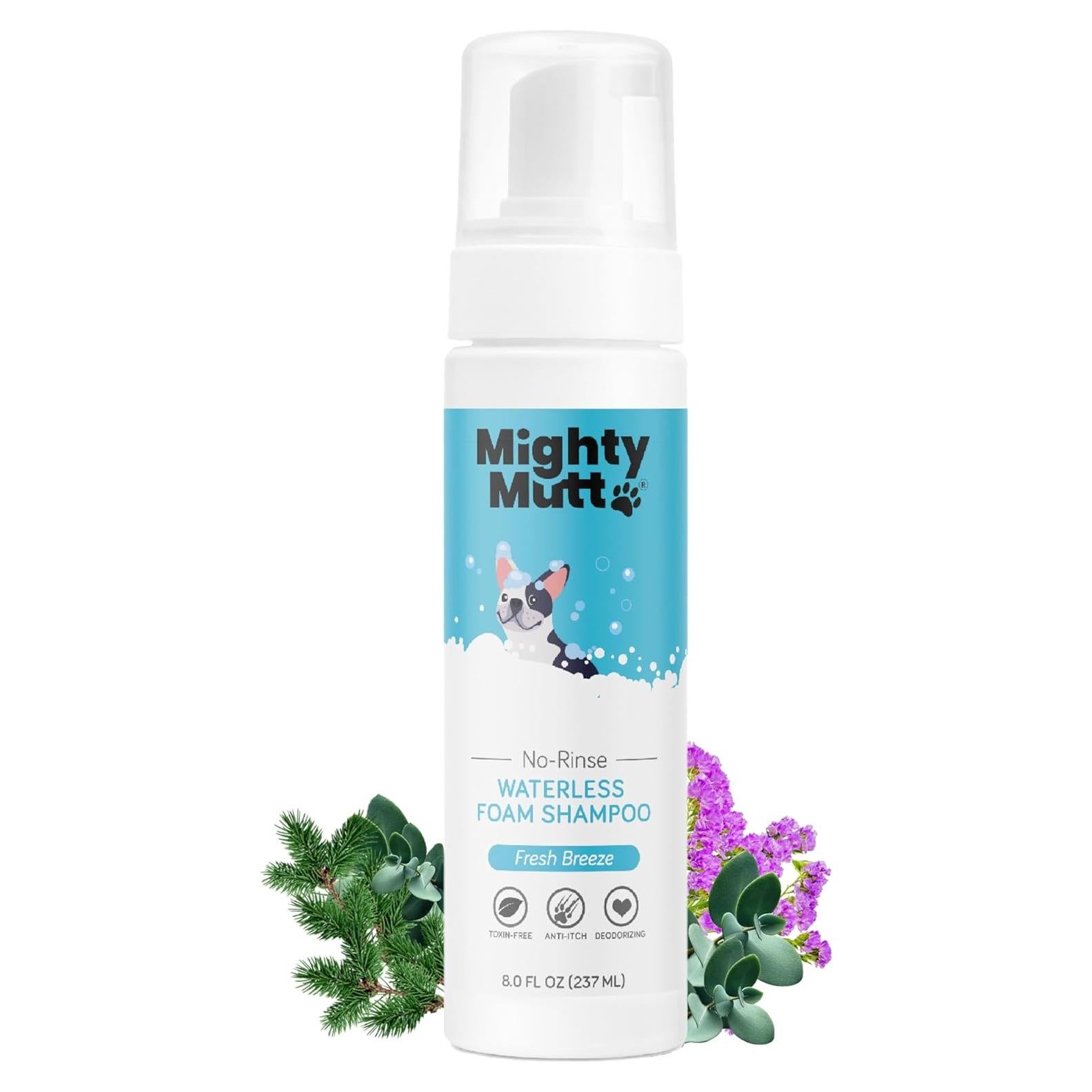 Champú Seco Hipoalergénico Mighty Mutt 236.6 ml - Brisa Fresca