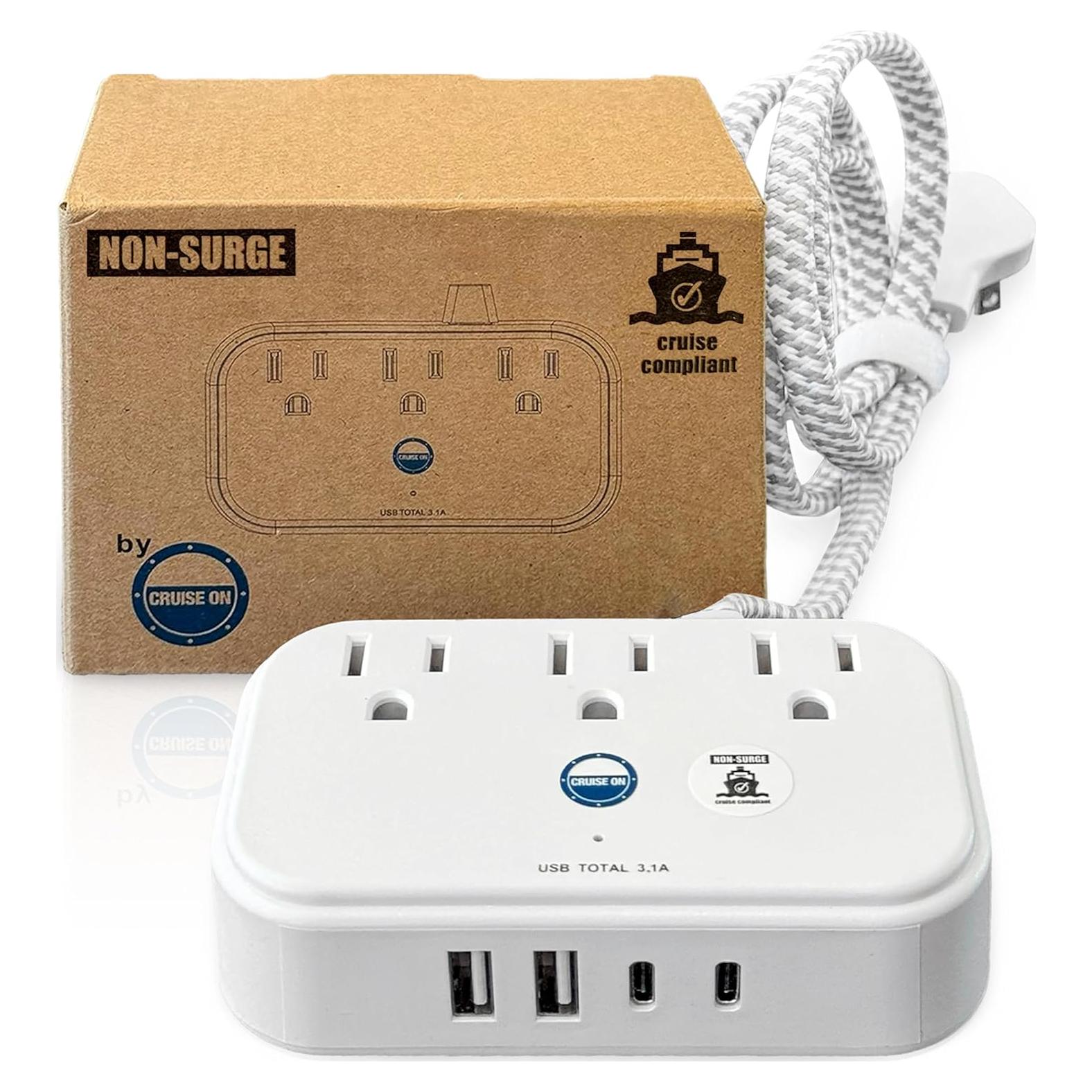 Regleta de Energía para Cruceros Cruise On 1m 2 USB 2 USB-C 3 AC