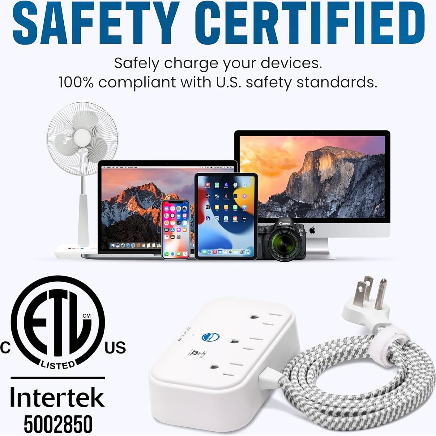 Regleta de Energía para Cruceros Cruise On 1m 2 USB 2 USB-C 3 AC