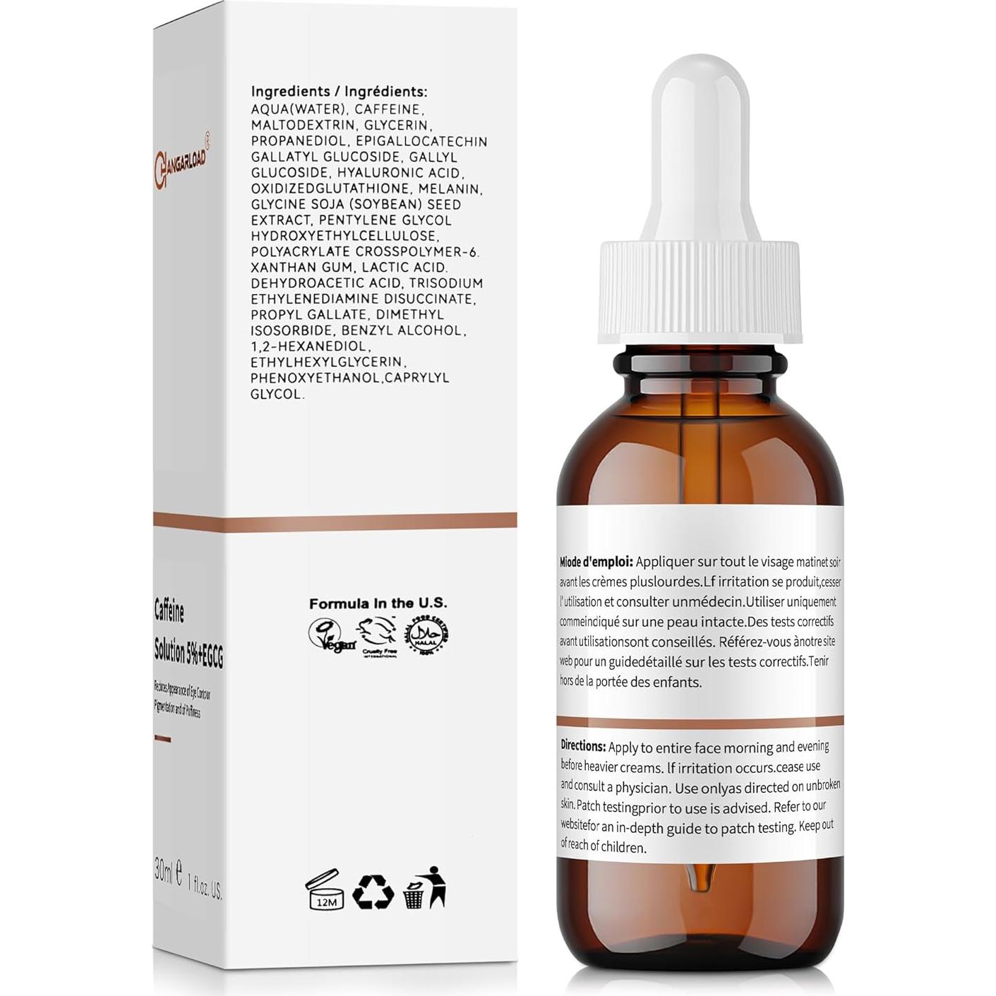 Suero para Ojos CHANGARLOAD 30ml Cafeína 5% Hidratante