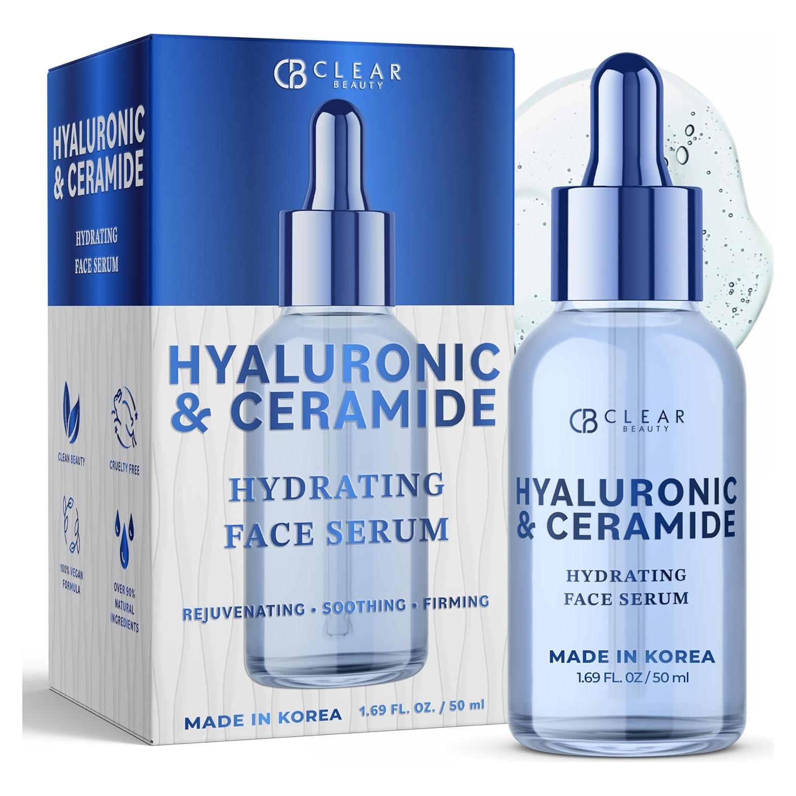 Suero Facial Clear Beauty 49.8 ml - Ácido Hialurónico y Ceramida