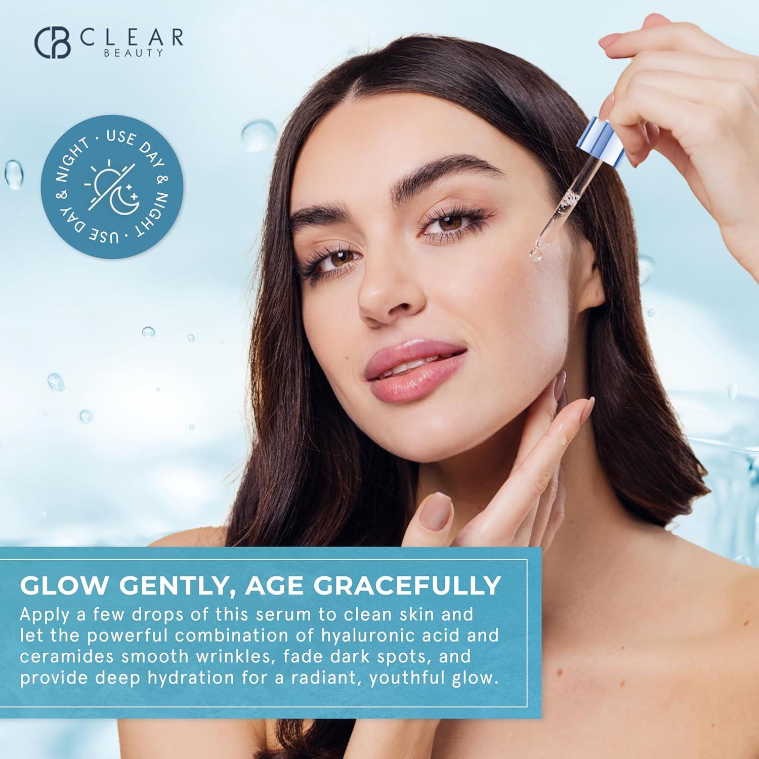 Suero Facial Clear Beauty 49.8 ml - Ácido Hialurónico y Ceramida