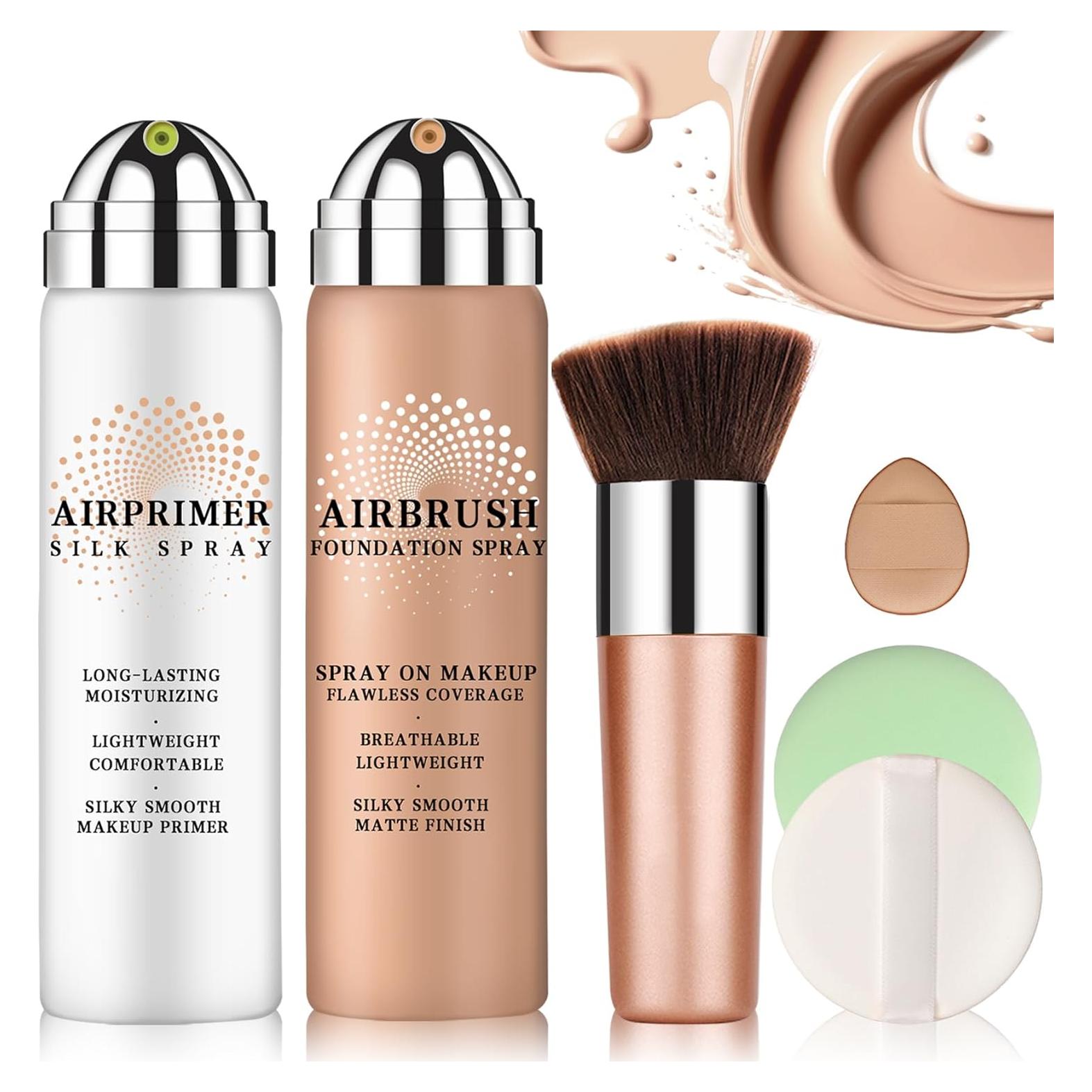 Base Airbrush LZXLUKGIR con Primer Hidratante 01 Natural