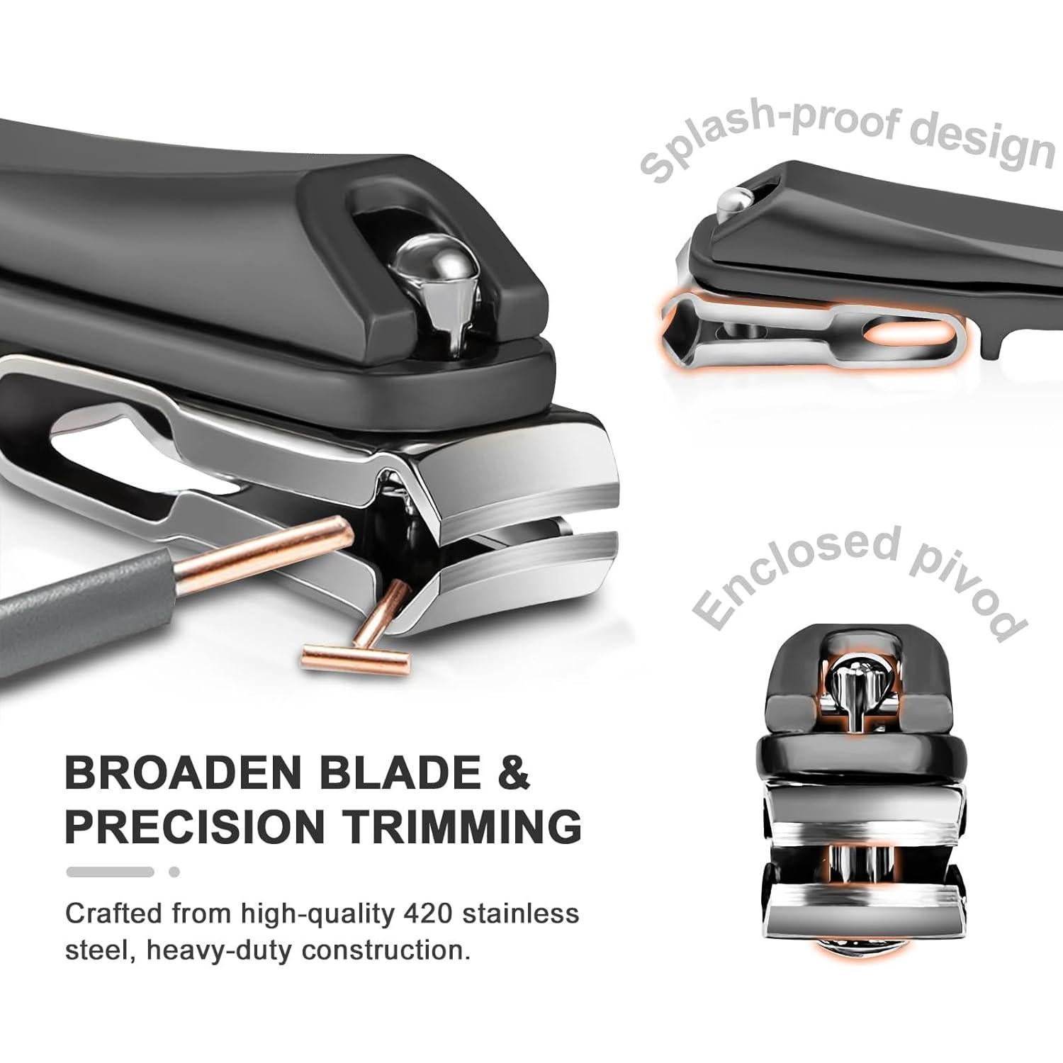 Cortauñas Ergonómico ILLFER 360° Mango Largo para Pies Gruesos