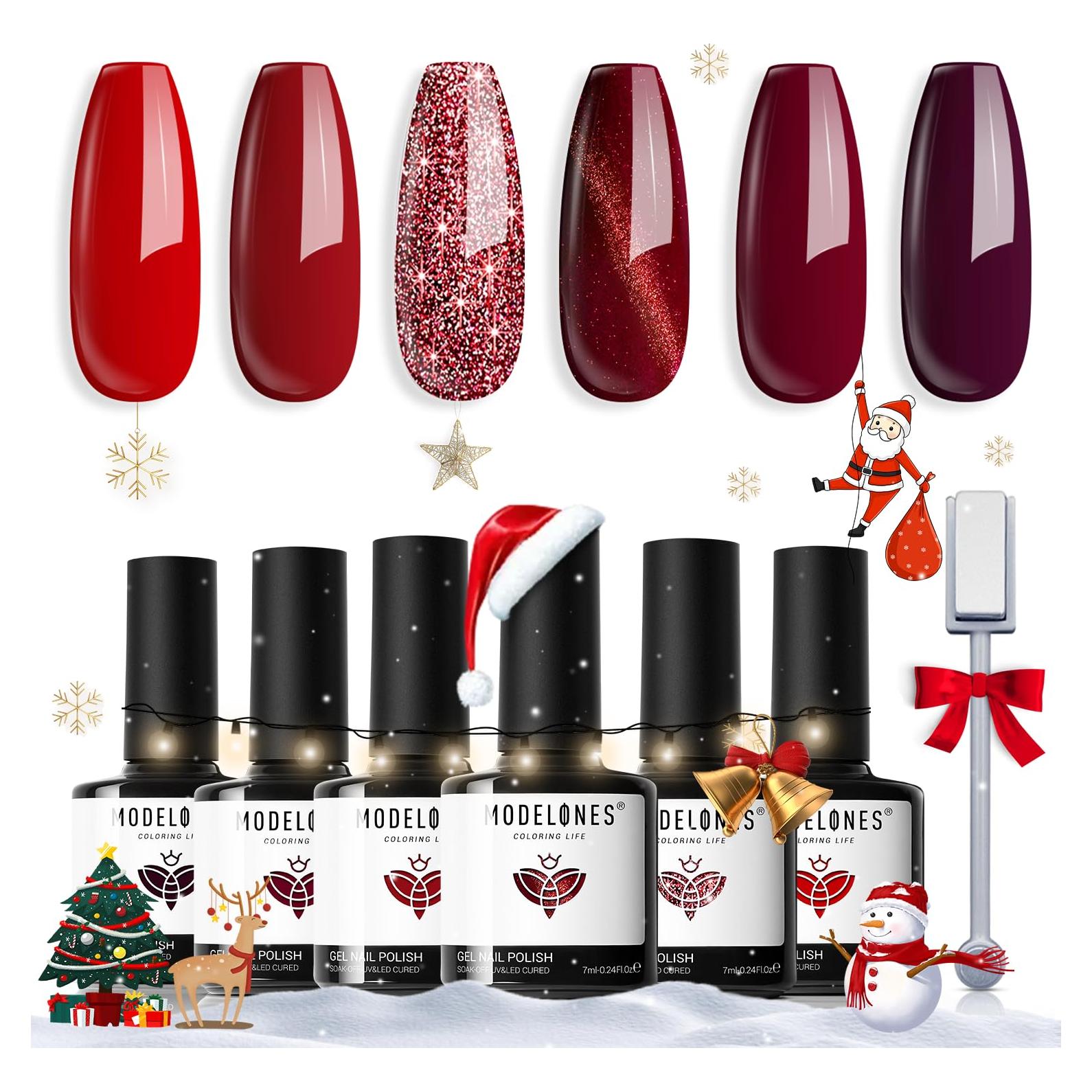 Set de Esmalte de Uñas en Gel Modelones Ruby Sparks - 6 Colores