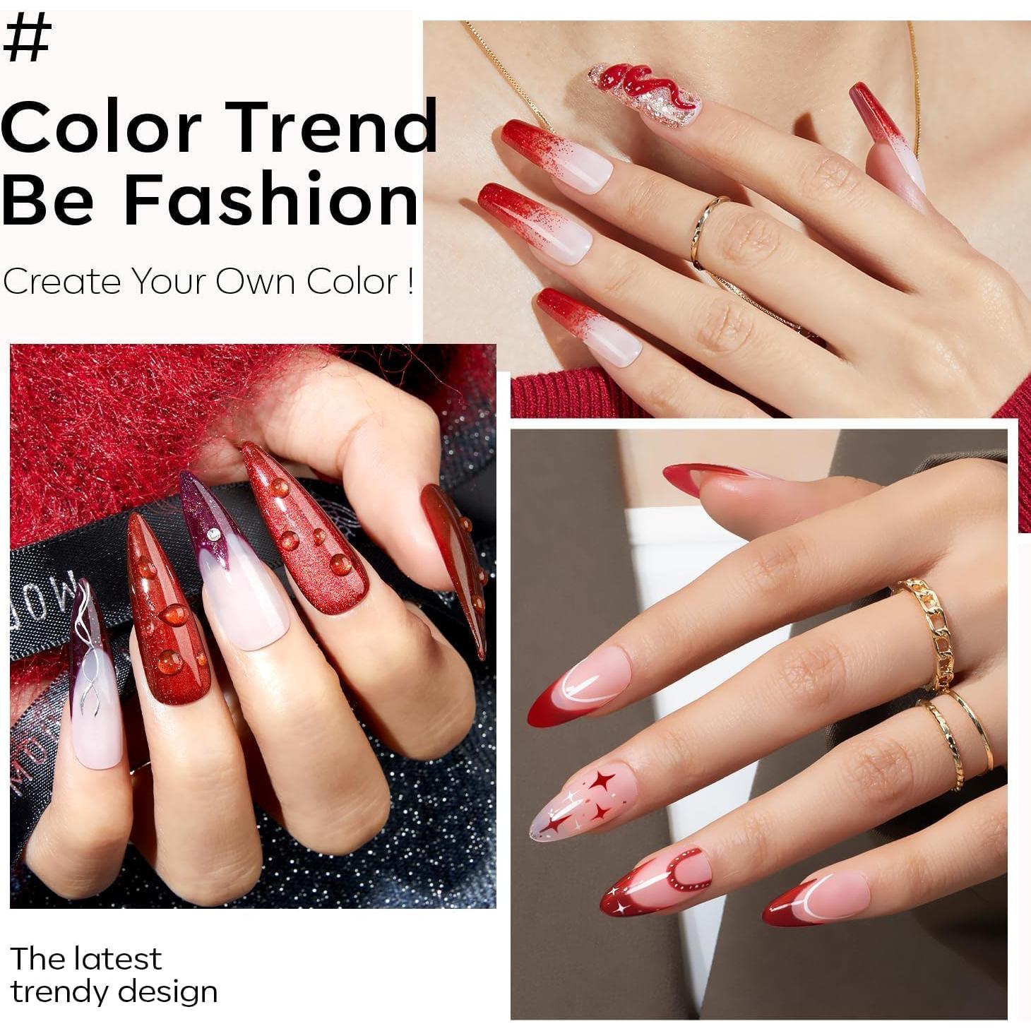 Set de Esmalte de Uñas en Gel Modelones Ruby Sparks - 6 Colores