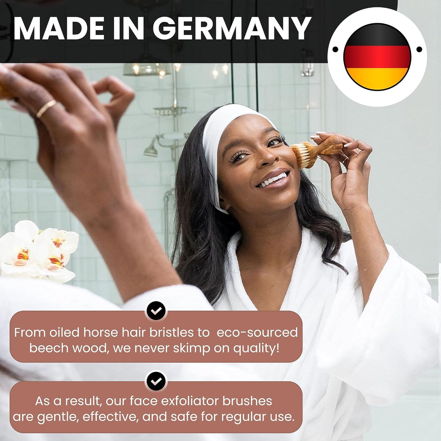 Cepillo Exfoliante Facial SHASH Hecho en Alemania 12.7x4.2cm