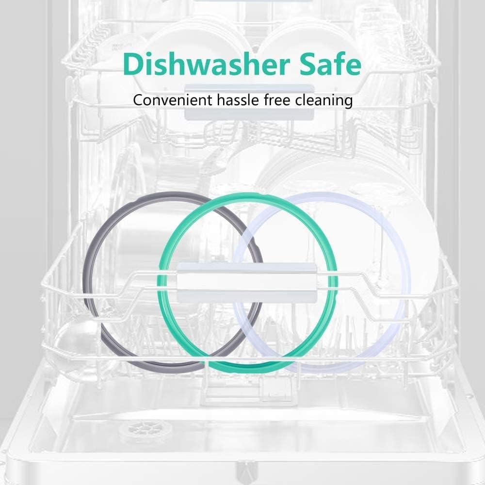 Anillo de Sellado de Silicona ZoneFly 6QT - 3 Pack Colorido