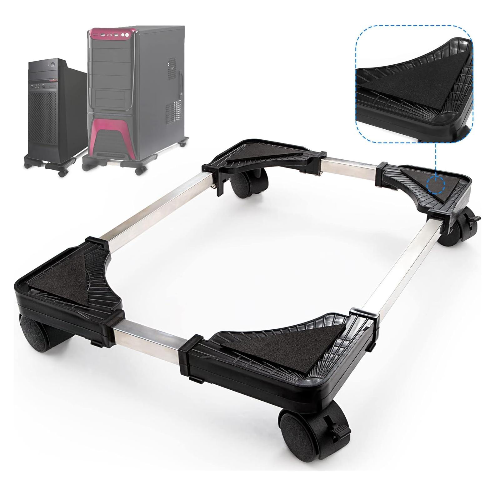Soporte para CPU UCandy Ajustable con Ruedas y Antideslizante