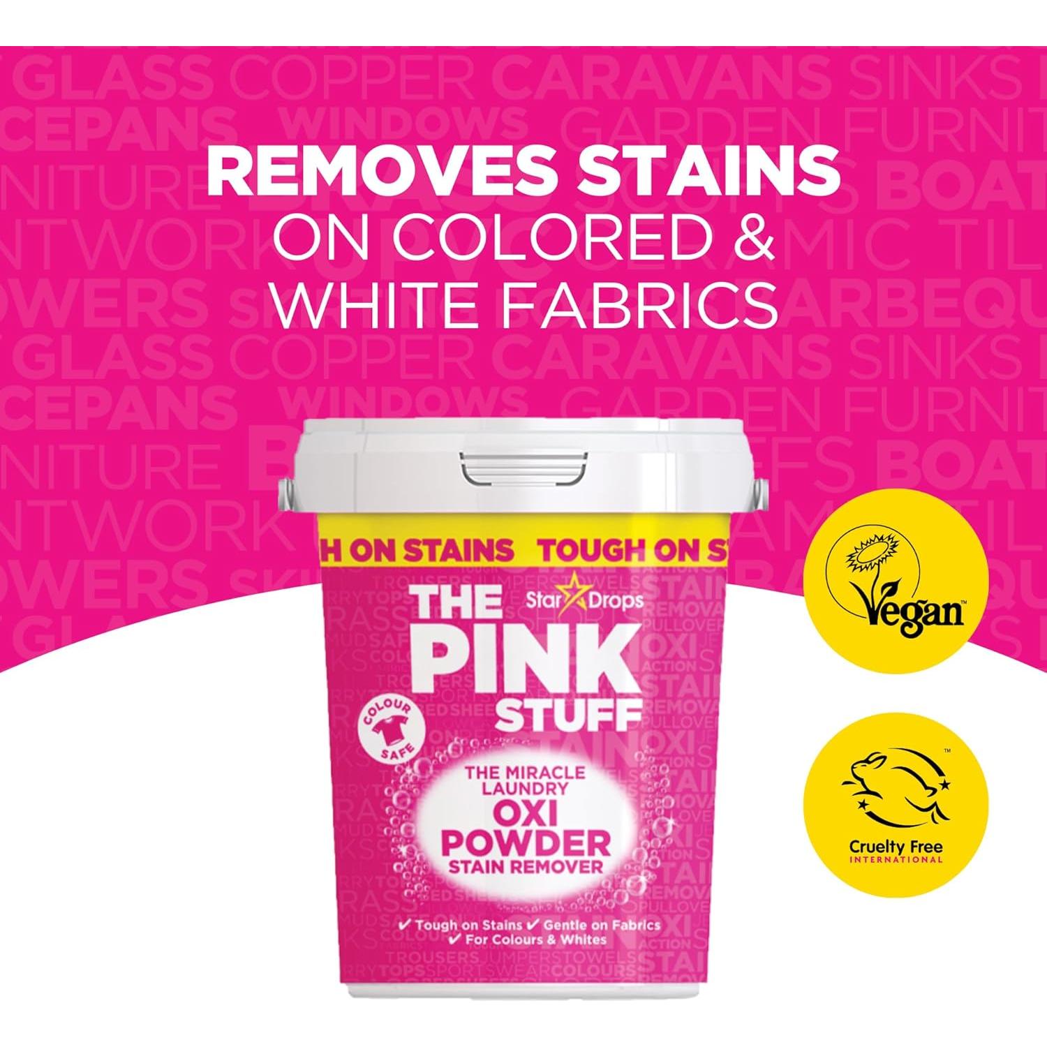 Quitamanchas en Polvo Stardrops Oxi Rosa 2-Pack 800g