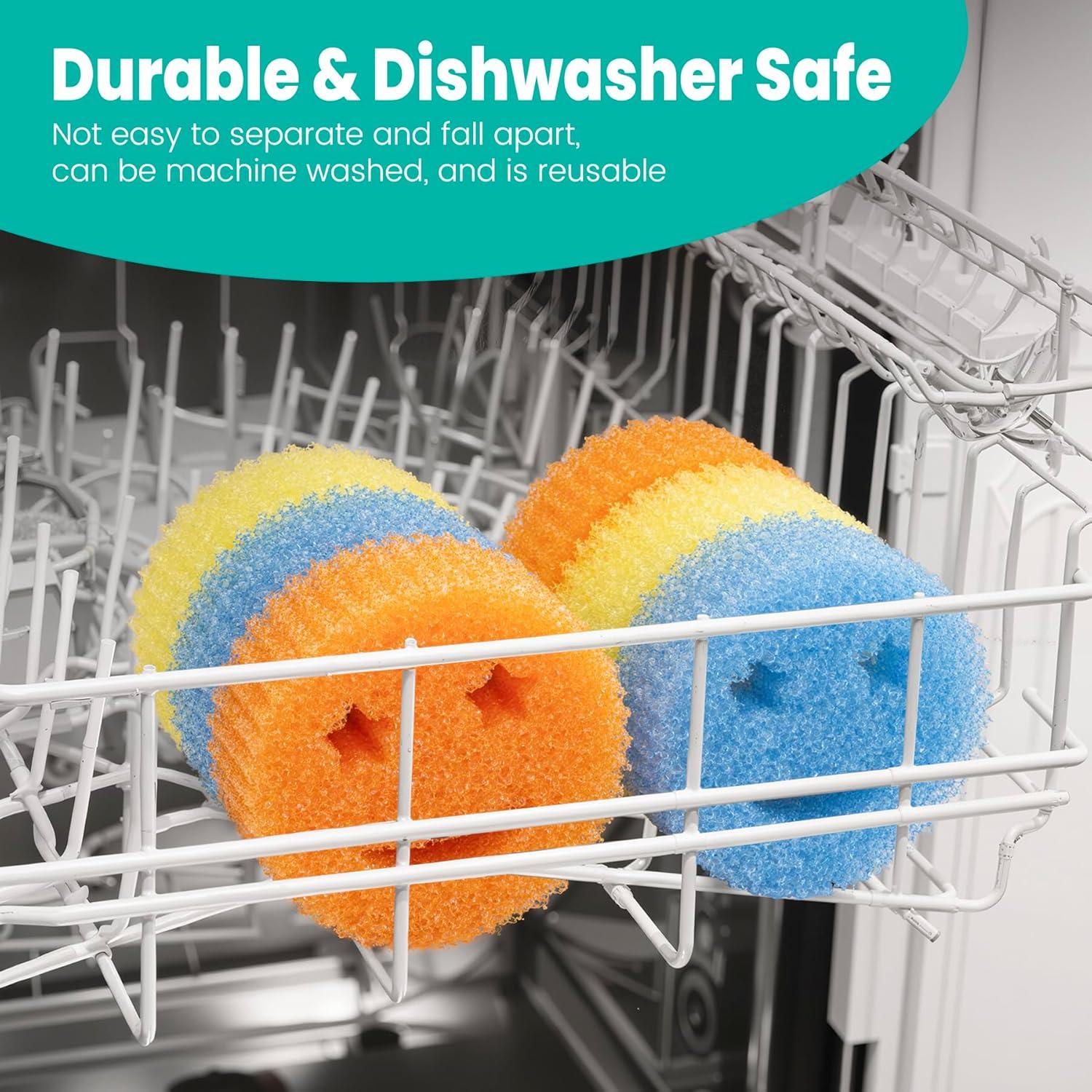 Esponjas de Fregar HELIME NewSmile 3P, A Prueba de Rayones