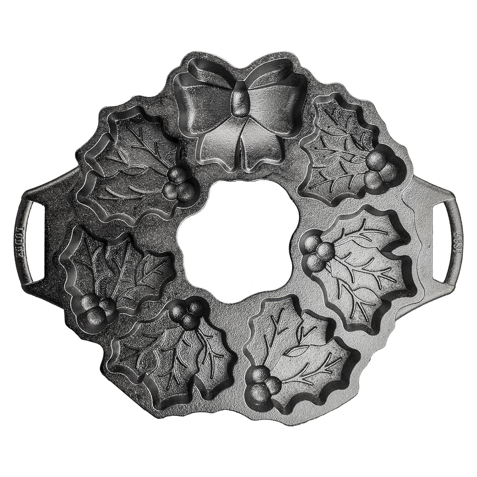 Sartén de Hierro Fundido Lodge en Forma de Corona Navideña 37.24 cm