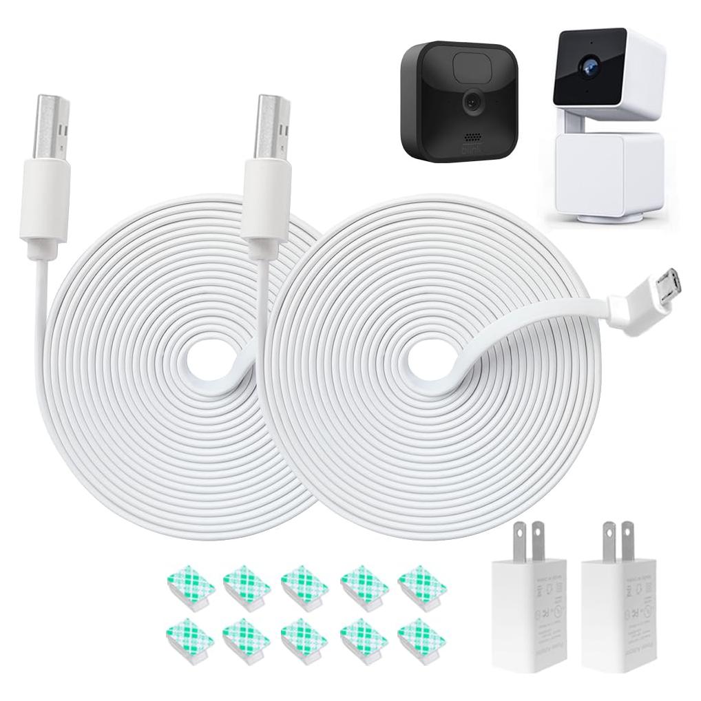 Cable de Extensión de Poder 3M JJMASEE para Cámaras Wyze y Blink