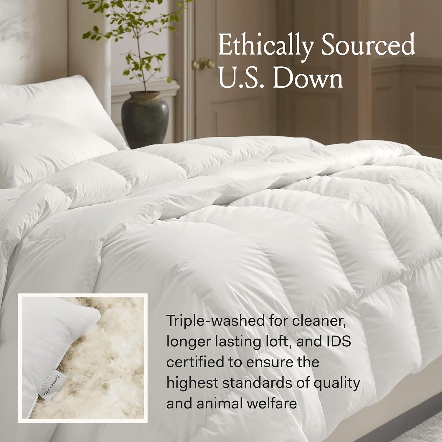 Inserto de Edredón Ligero BOLL & BRANCH Rey California 100% Algodón