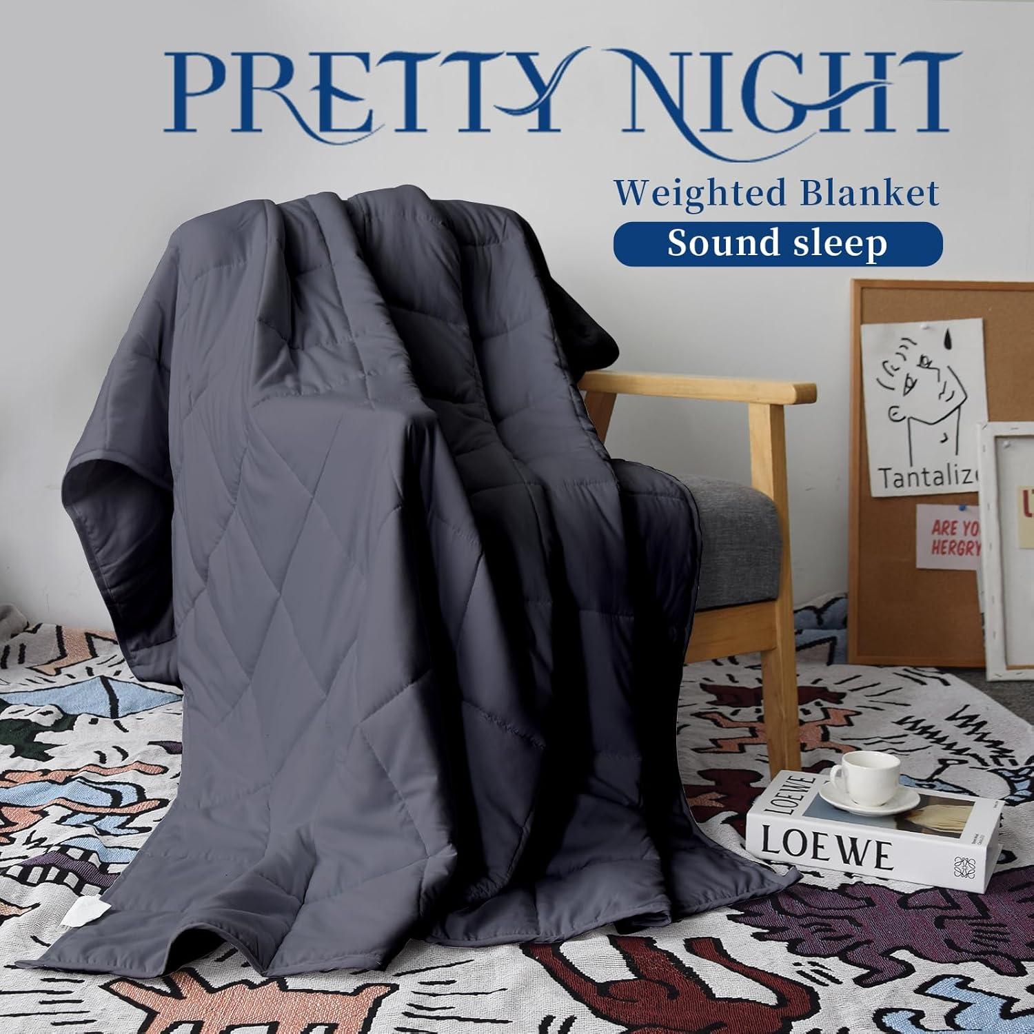 Manta con peso 3.2kg PRETTY NIGHT 104x152cm Gris Oscuro