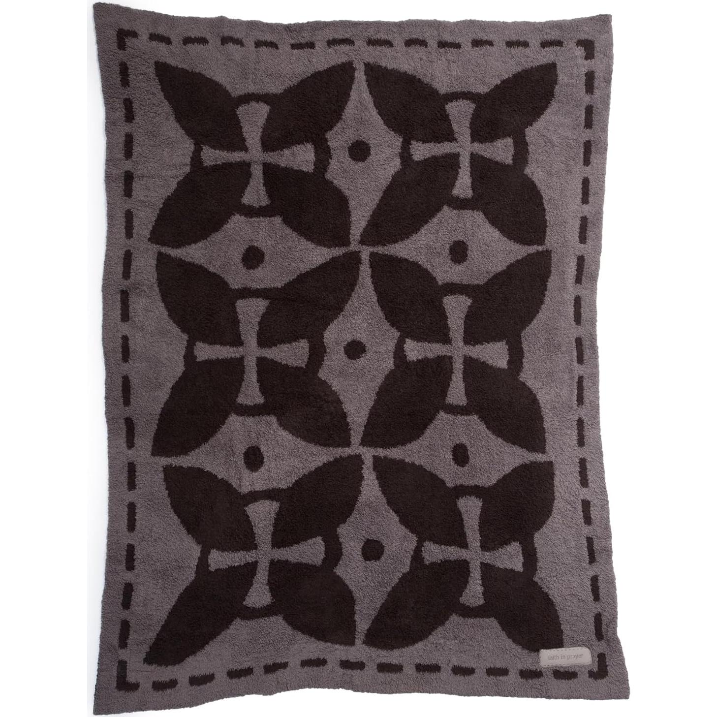 Manta Barefoot Dreams CozyChic 137x183cm Carbón-Espresso