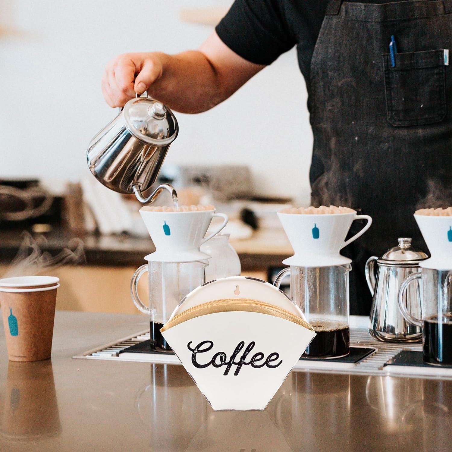 Soporte para Filtros de Café AuldHome Cerámica Blanca Vintage