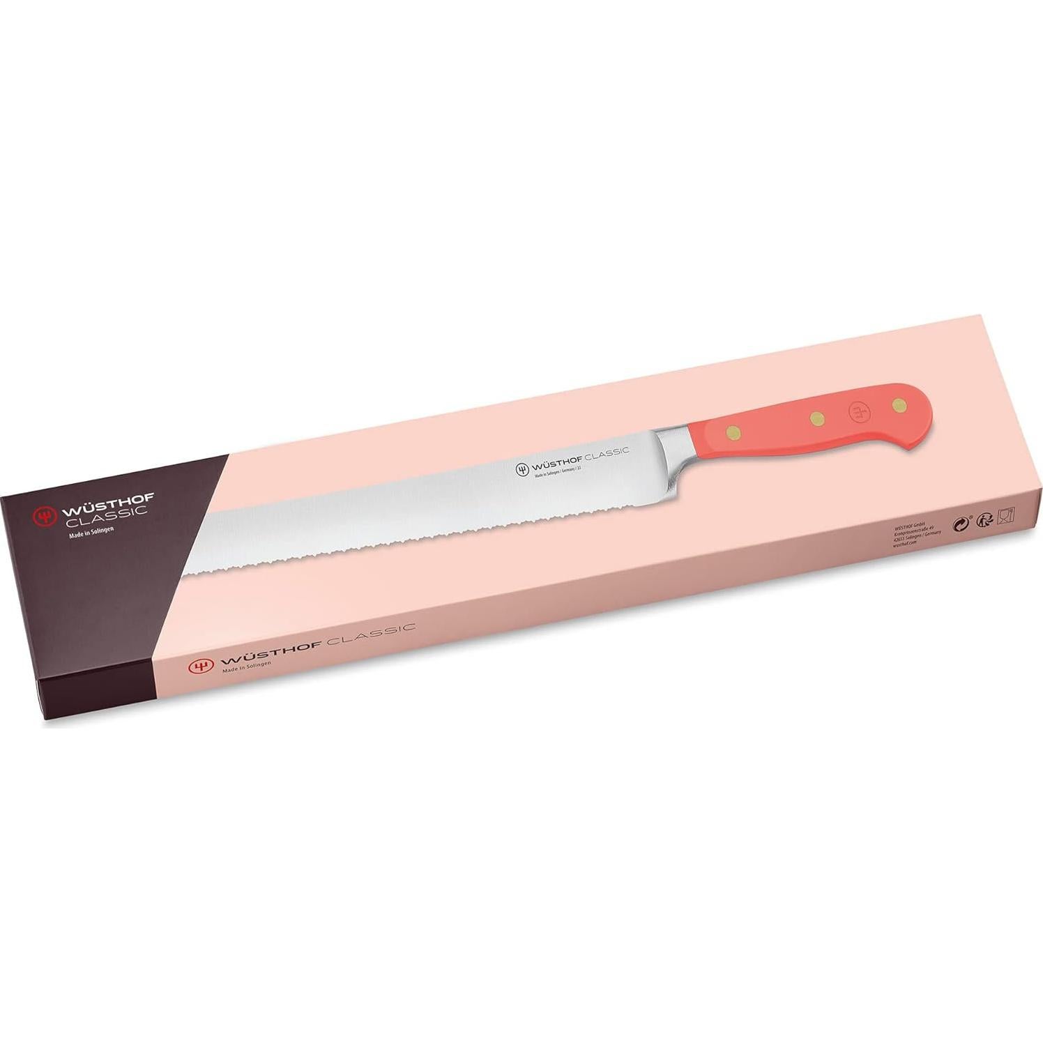 Cuchillo de Pan Wüsthof Doble Serrado 22.86 cm Coral Durazno