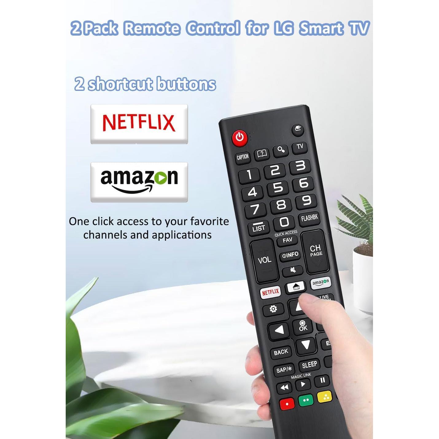 Control Remoto Universal LG AKB75095307 - Paquete de 2