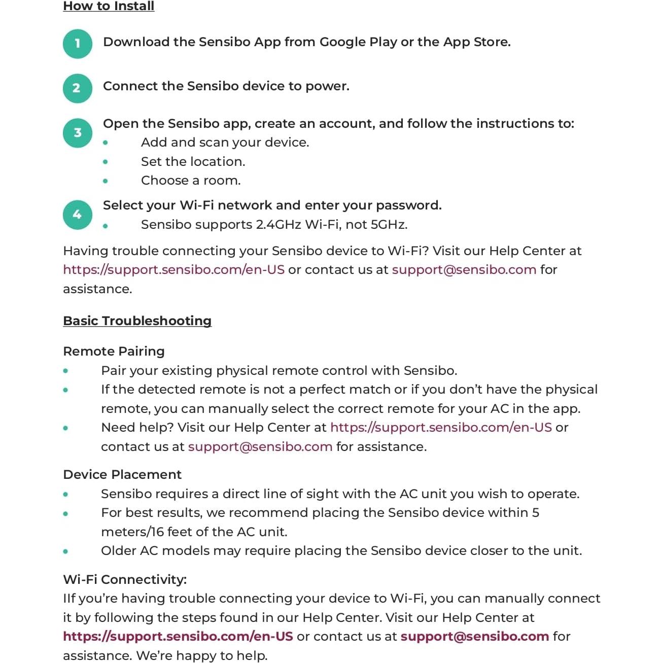 Controlador de Aire Acondicionado Sensibo Sky Wifi 220V