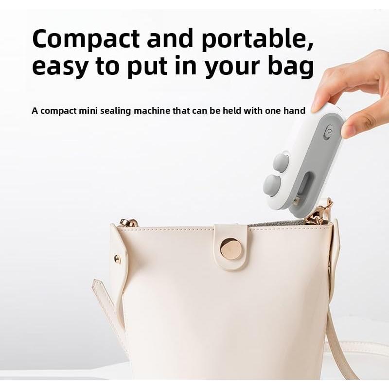 Mini Sello de Bolsa Portátil FK-01 Azul - Sello y Cortador 2 en 1