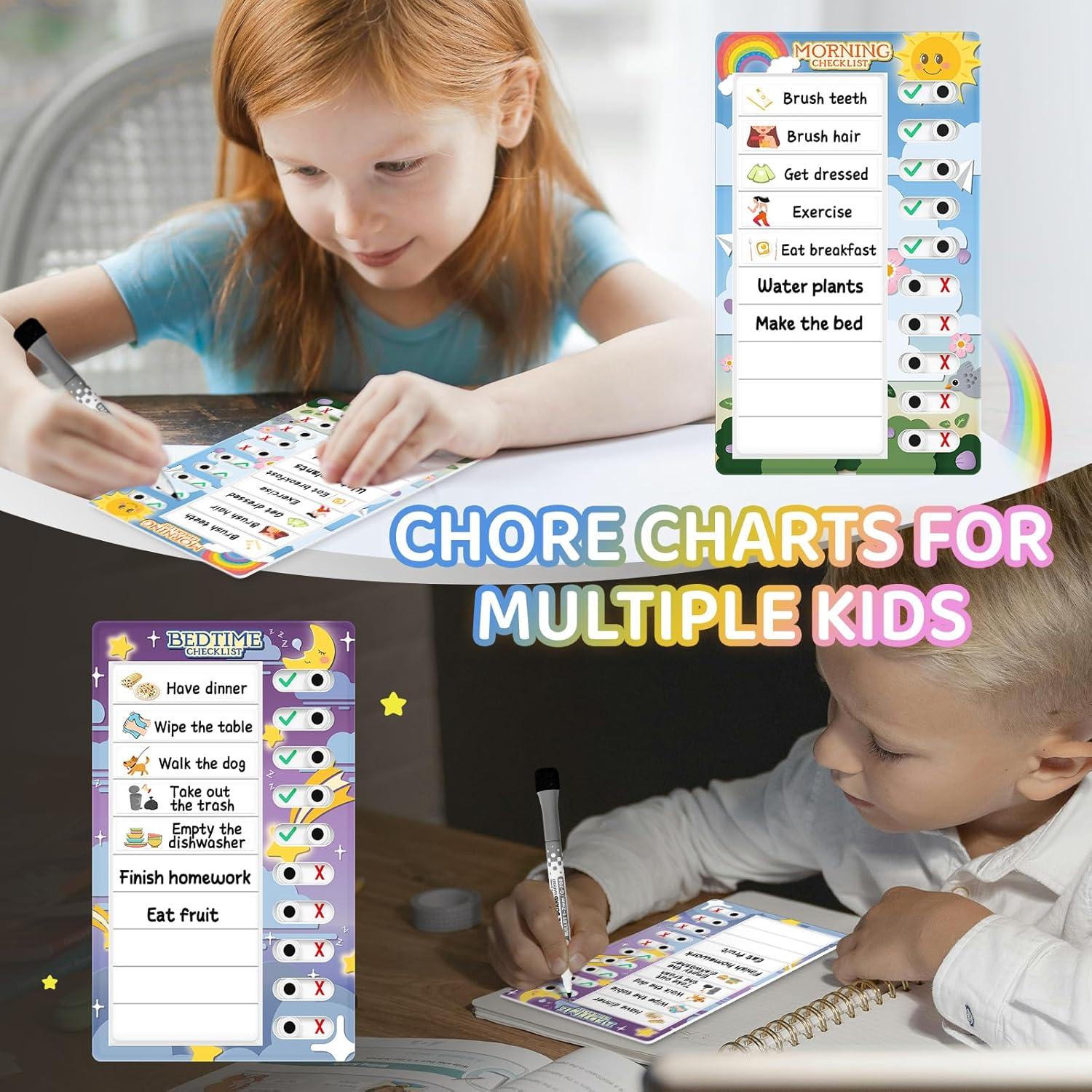 Tabla de Tareas Interactiva Tsytyst - 2 Paquetes, 24.5x17.2 cm