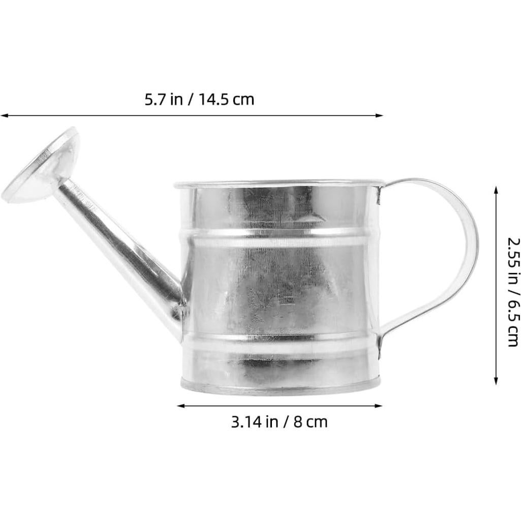 Mini Watering Can: 5pcs Kids Small Watering Can, Metal for Indoor Outdoor Plants, Children Iron for Garden Yard Home Plants Flower