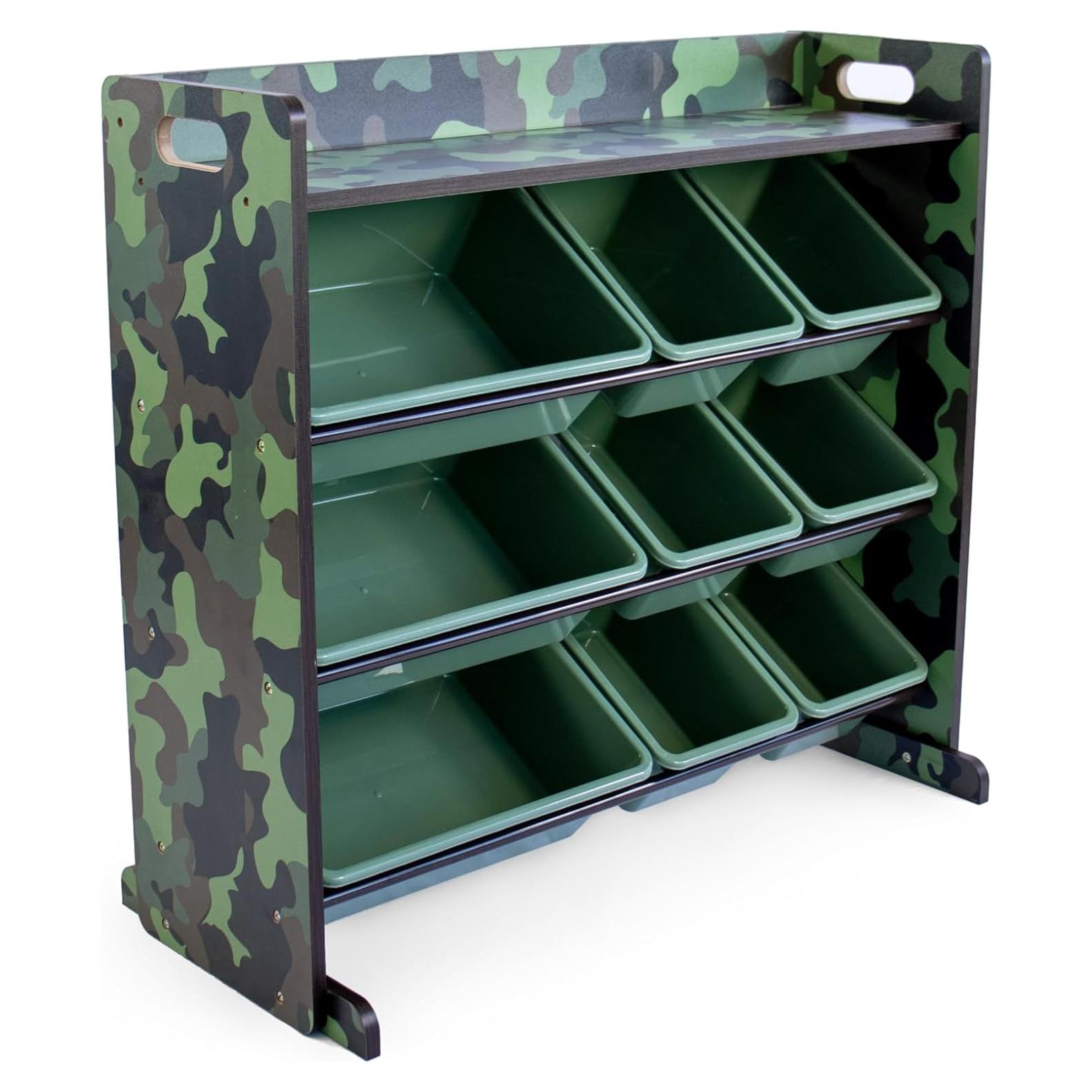 Organizador de Juguetes Humble Crew con Estante y 9 Contenedores