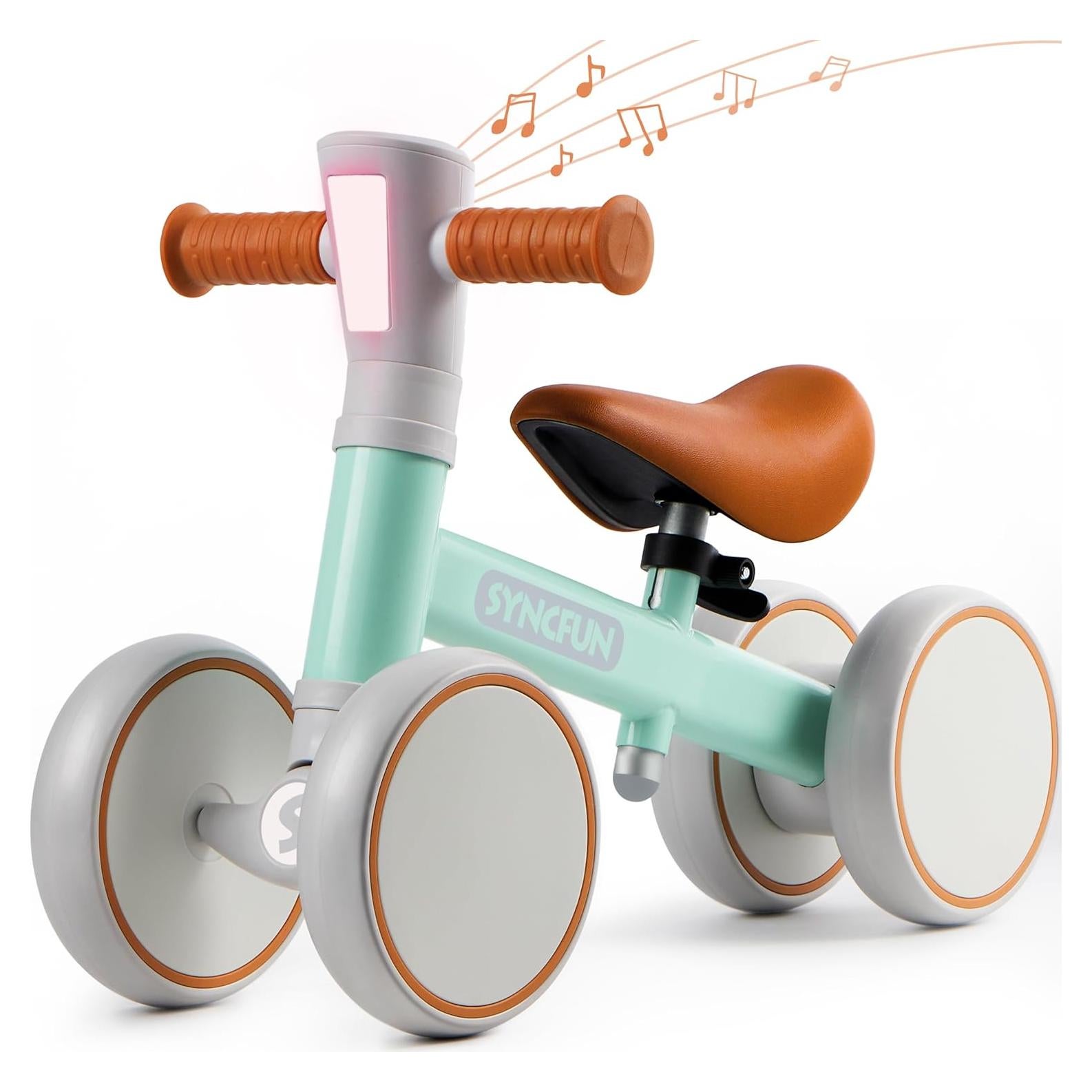 Bicicleta de Equilibrio SYNCFUN Verde para Bebés 1-2 Años
