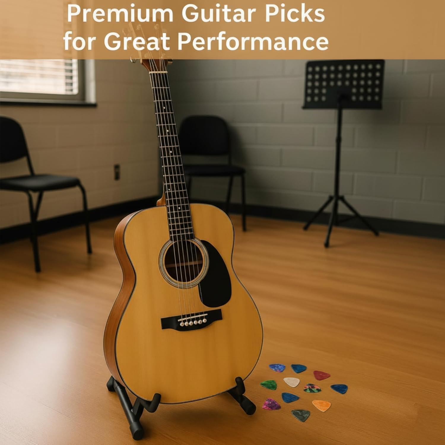 Púas de Guitarra I-MART Celuloide 0.46mm - Paquete de 12 Colores