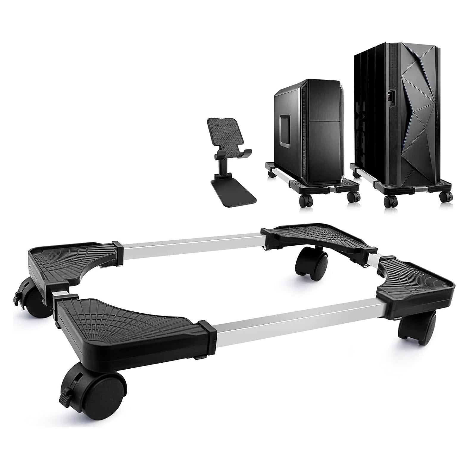 Soporte para Torre de Computadora Seloom Ajustable con Ruedas