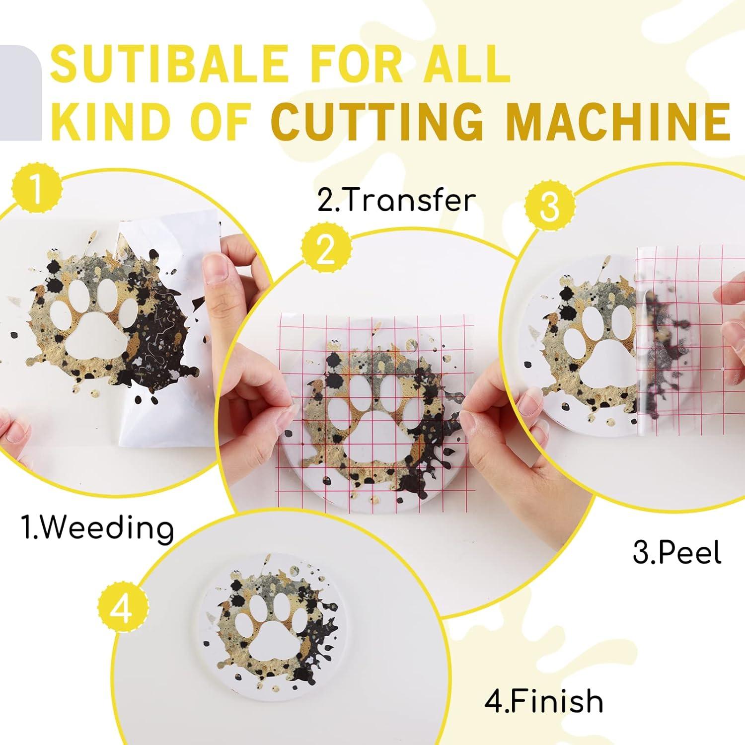 Rollo de Vinilo Permanente Tintnut 30.48x152.4 cm Negro Dorado