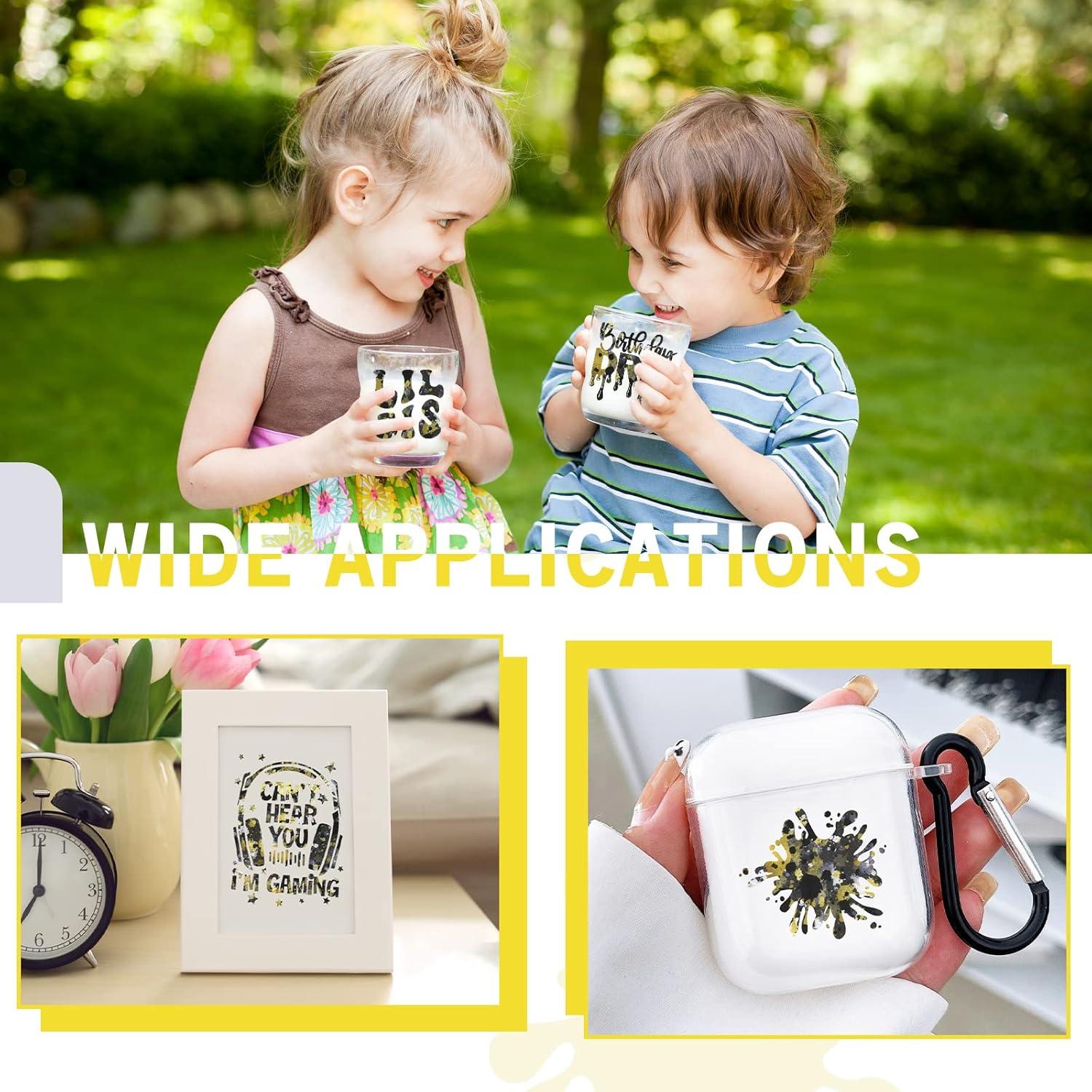 Rollo de Vinilo Permanente Tintnut 30.48x152.4 cm Negro Dorado