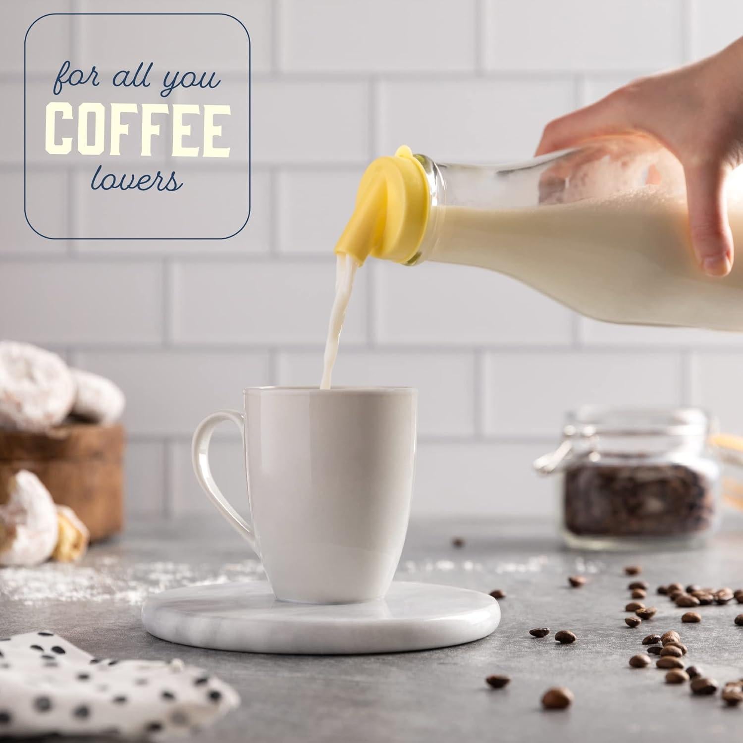 Botella de Leche de Vidrio Kitchentoolz 0.91L Redonda Vintage