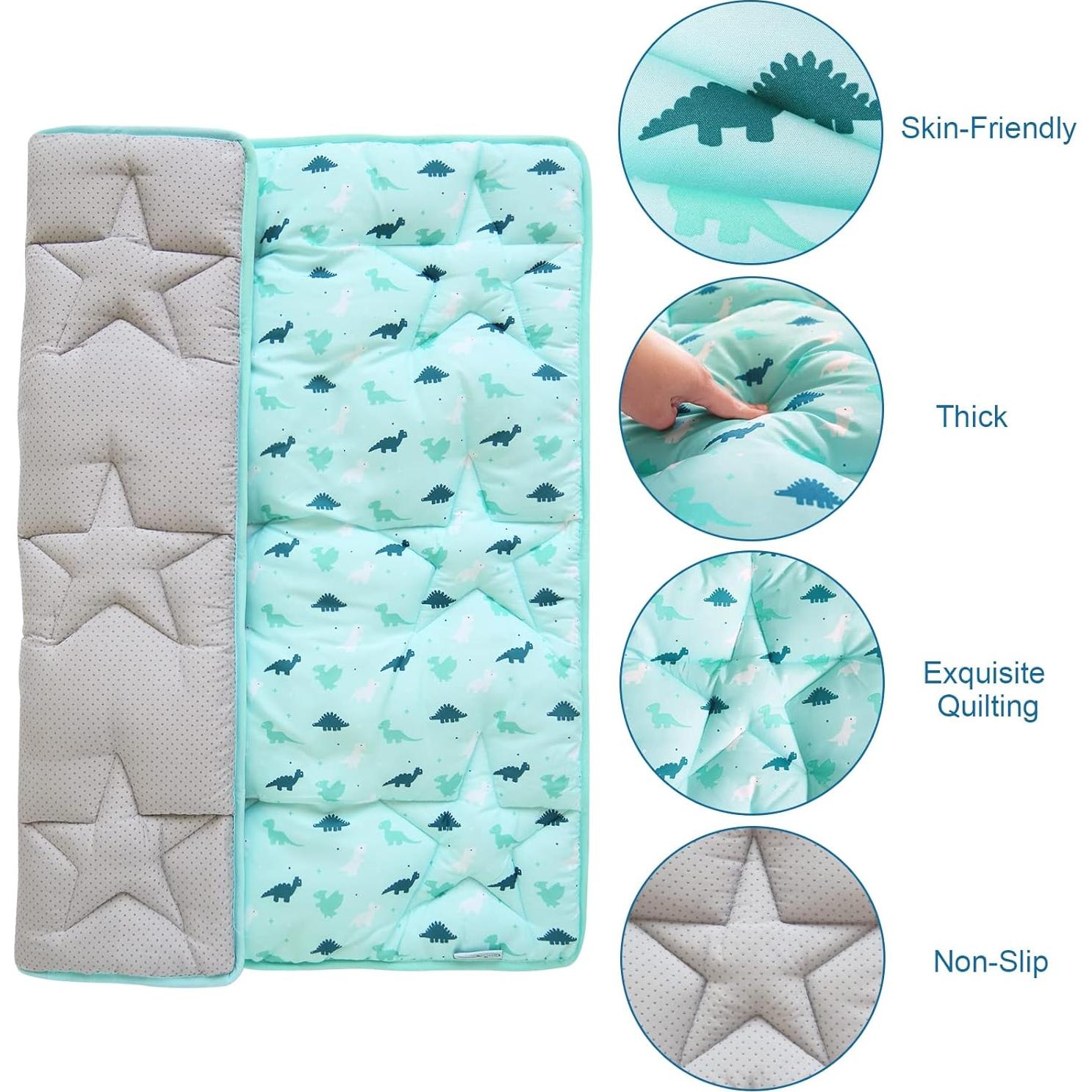 Alfombra de Juego para Bebés 91x91 cm Antideslizante Dinosaurio