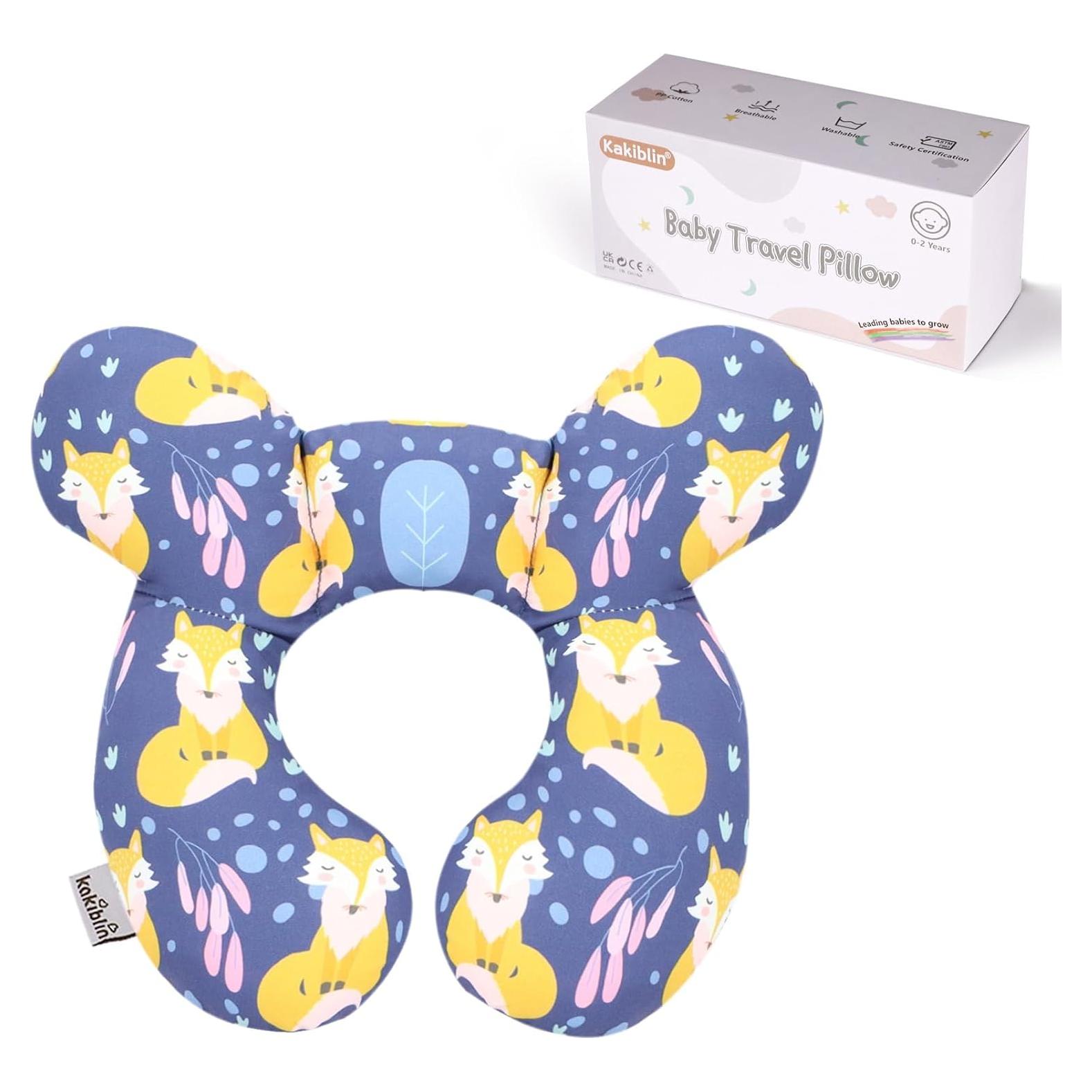 Almohada de Soporte para Bebé KAKIBLIN Zorro - Viaje y Auto