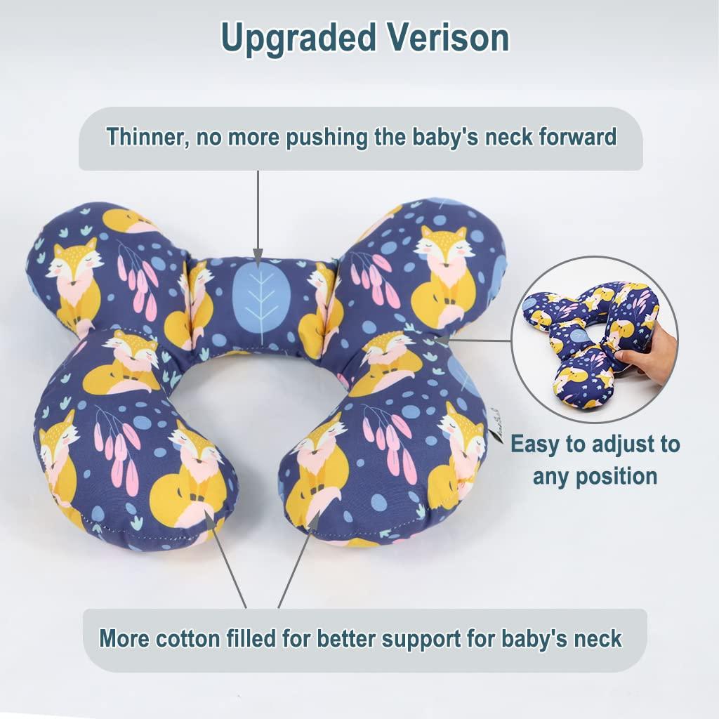 Almohada de Soporte para Bebé KAKIBLIN Zorro - Viaje y Auto