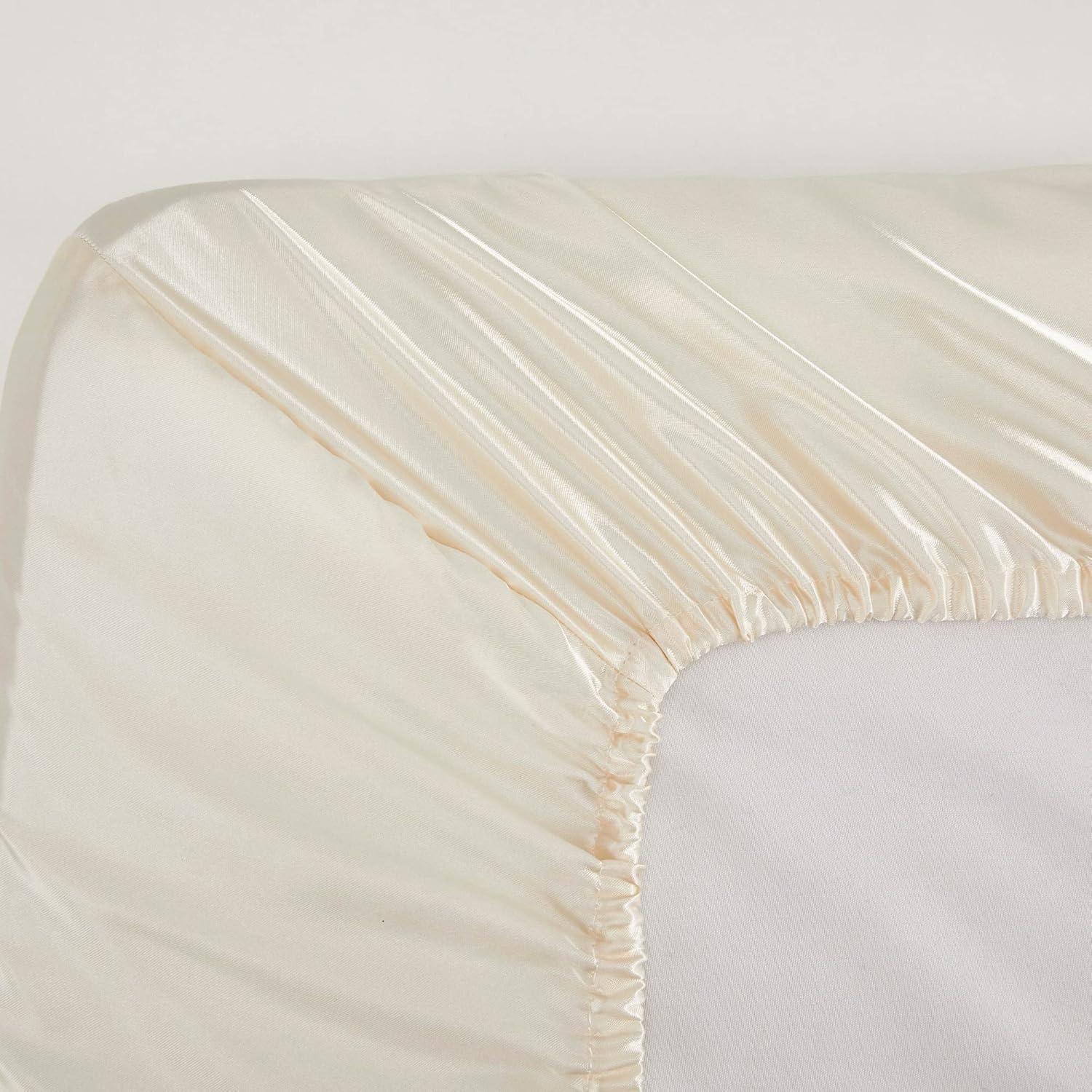 Sábanas de Cuna de Satén SnoozyBean - 2 Piezas Neutras 132x71cm