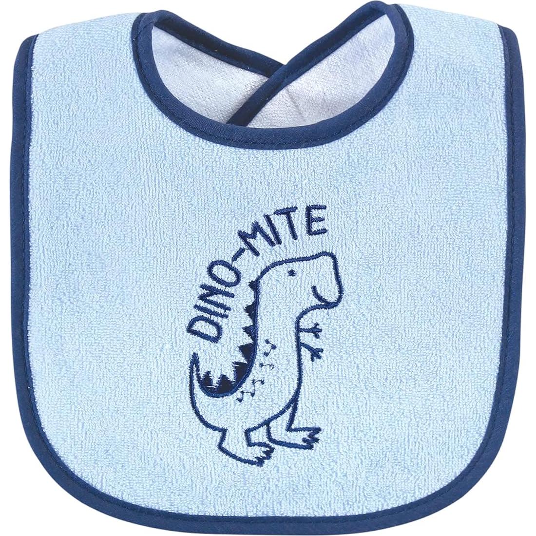 Baberos Unisex Hudson Baby Algodón Terry Relleno Fibra Dino