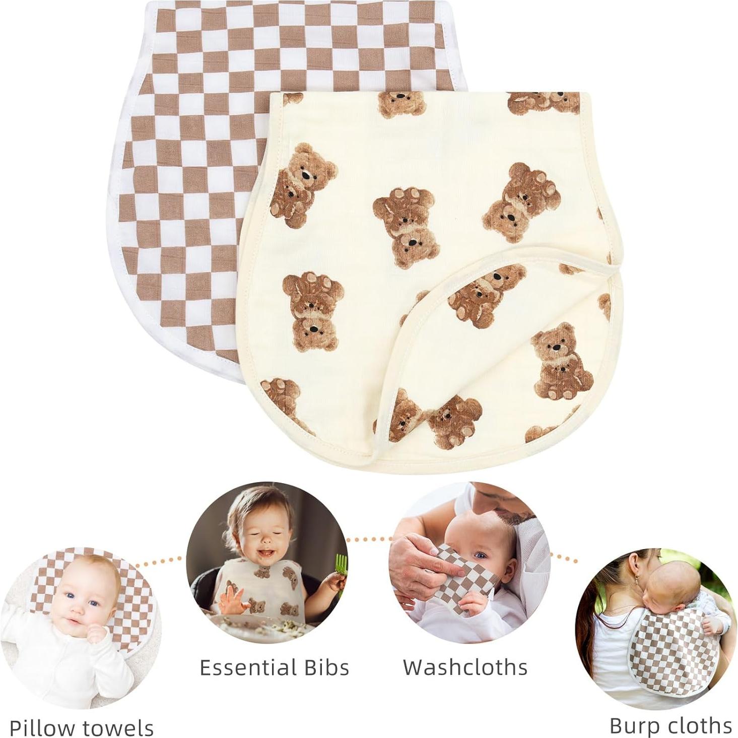 Paños para Eructar LifeTree 2 Pack 70% Bambú 55.88x25.4cm