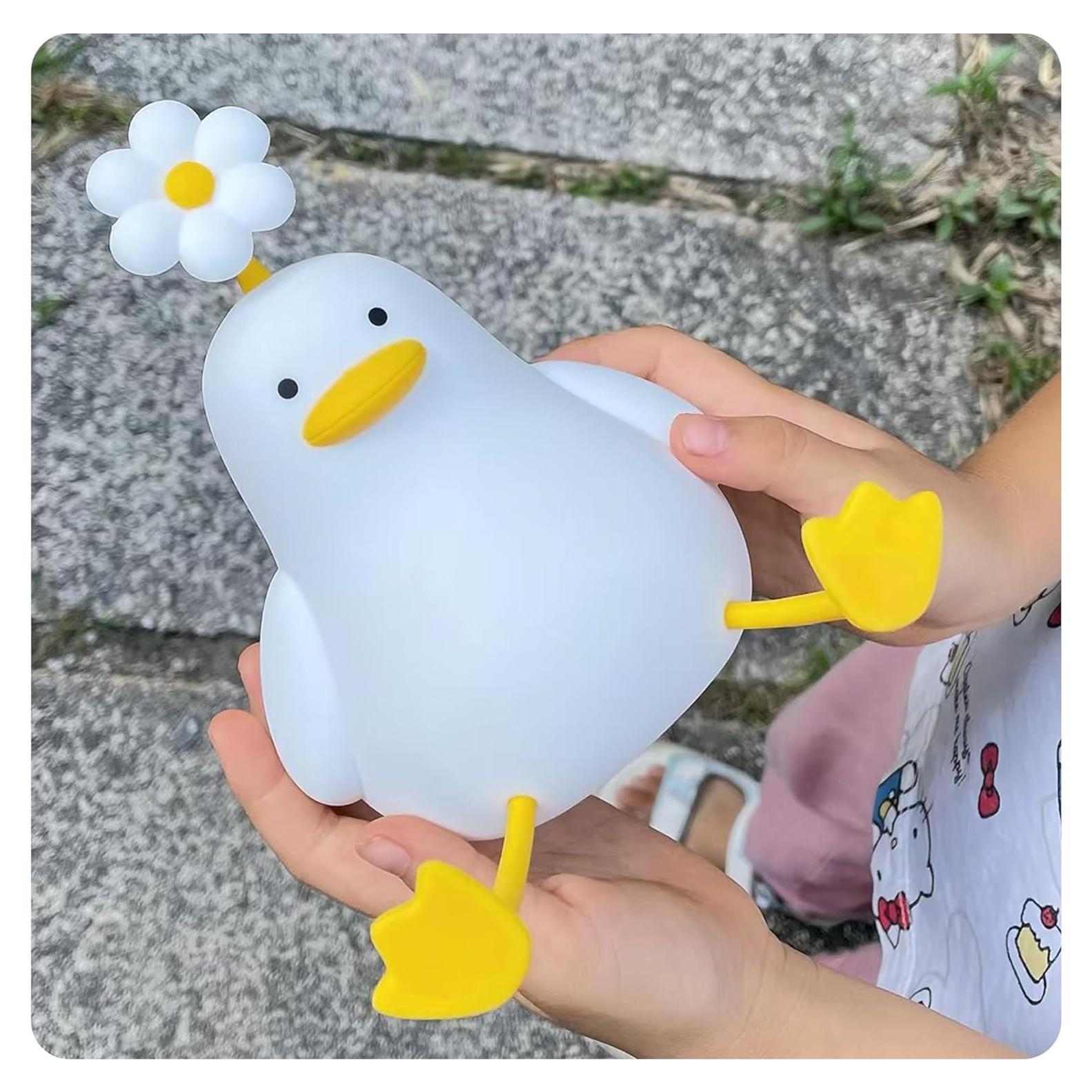 Lámpara Nocturna Pato Flor Icotoibabie Regulable 3 Niveles