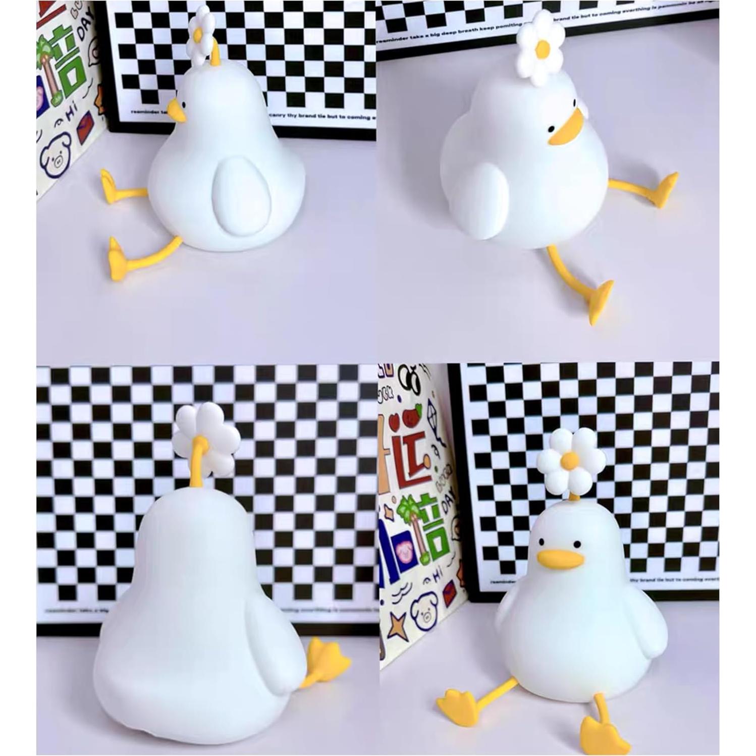 Lámpara Nocturna Pato Flor Icotoibabie Regulable 3 Niveles