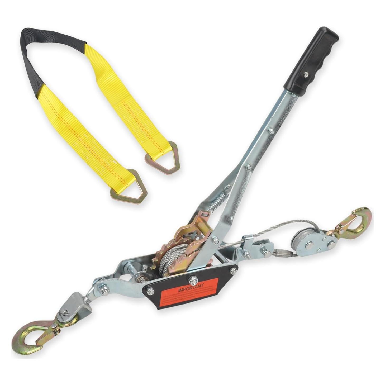 Extractor de Palanca BIGREAT 2 Toneladas con Ganchos y Correa